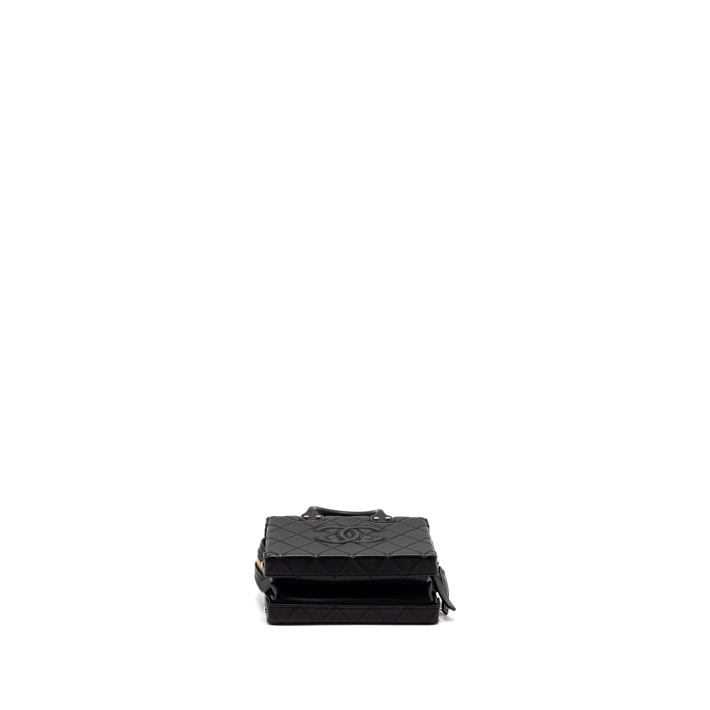 Chanel 22B Small Vanity Case Calfskin Black  (Microchip)