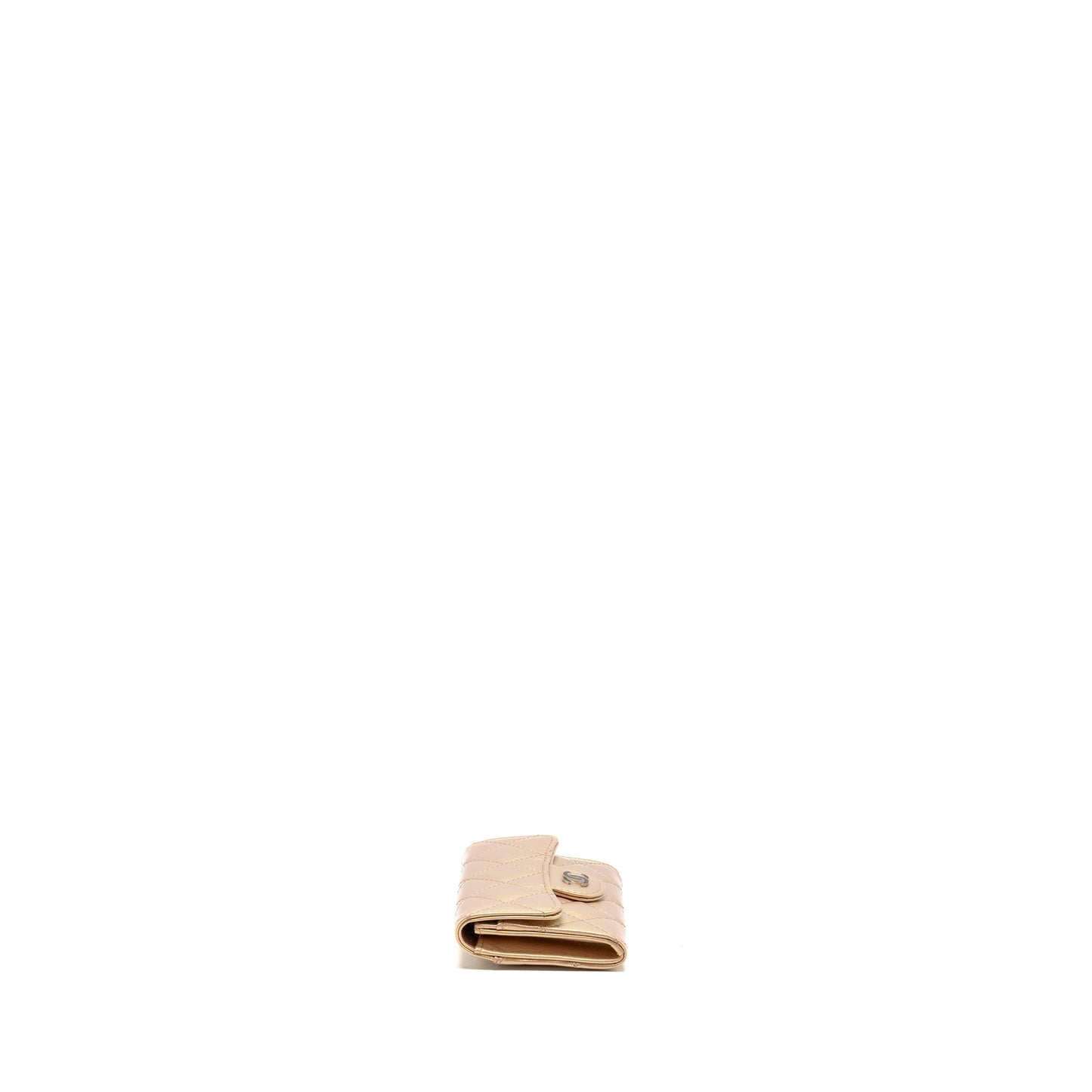 Chanel Classic Flap Card Holder Lambskin Iridescent Pink