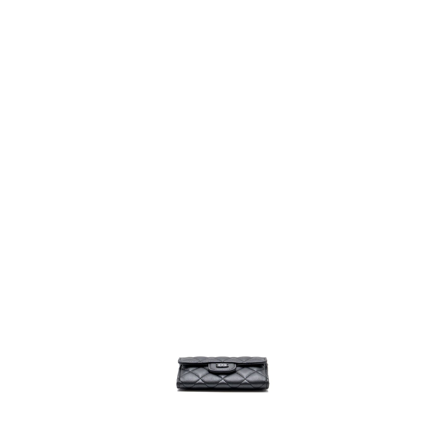 Chanel Classic Flap Card Holder Lambskin So Black  (microchip)