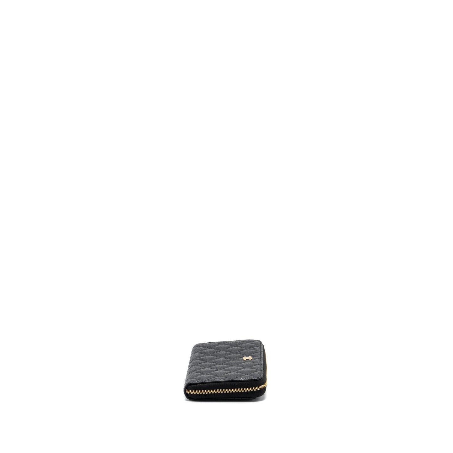 Chanel classic long zipped wallet caviar black  (microchip)