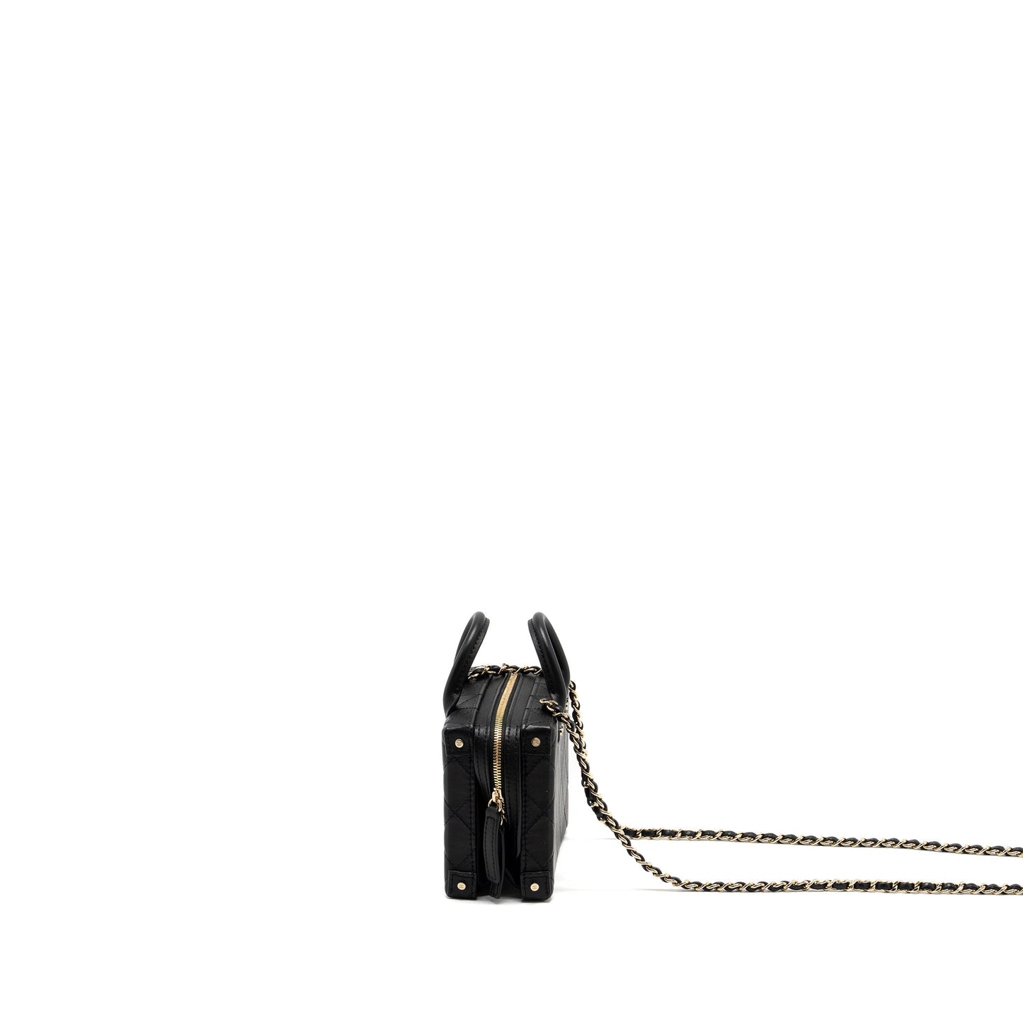 Chanel 22B Small Vanity Case Calfskin Black  (Microchip)