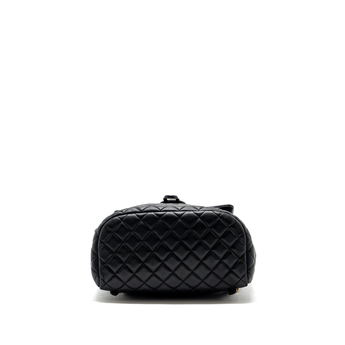 Chanel quilted flap backpack lambskin black