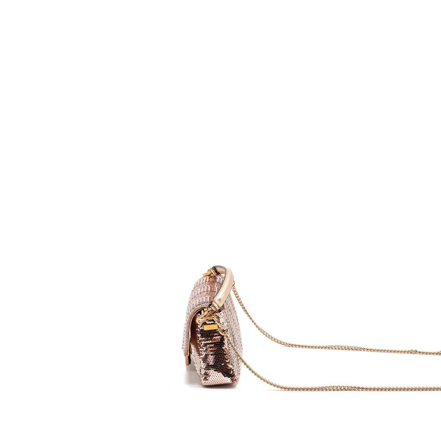 Fendi Mini Baguette Paulette Rose Gold