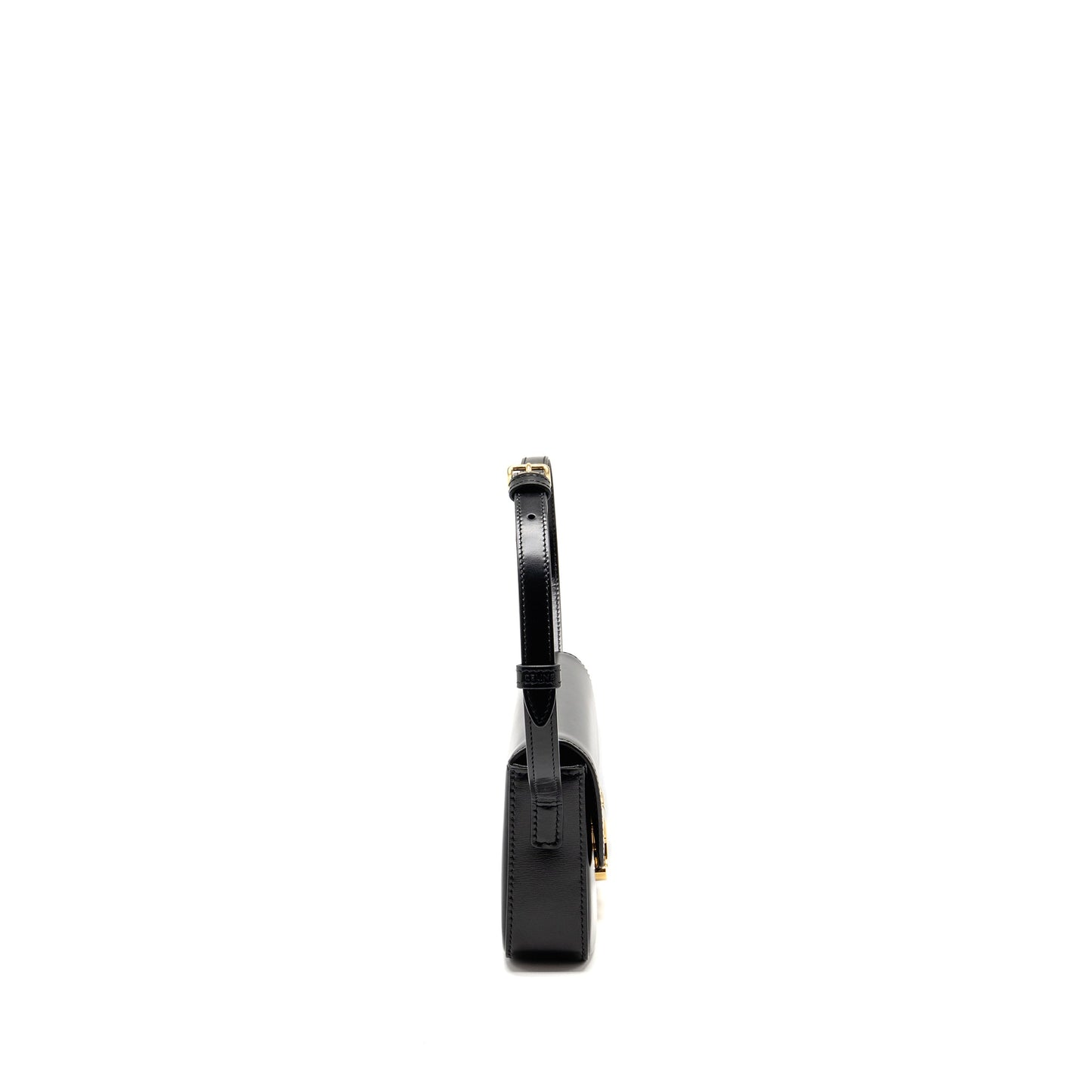 CELINE Triomphe Mini Purse Calfskin Black