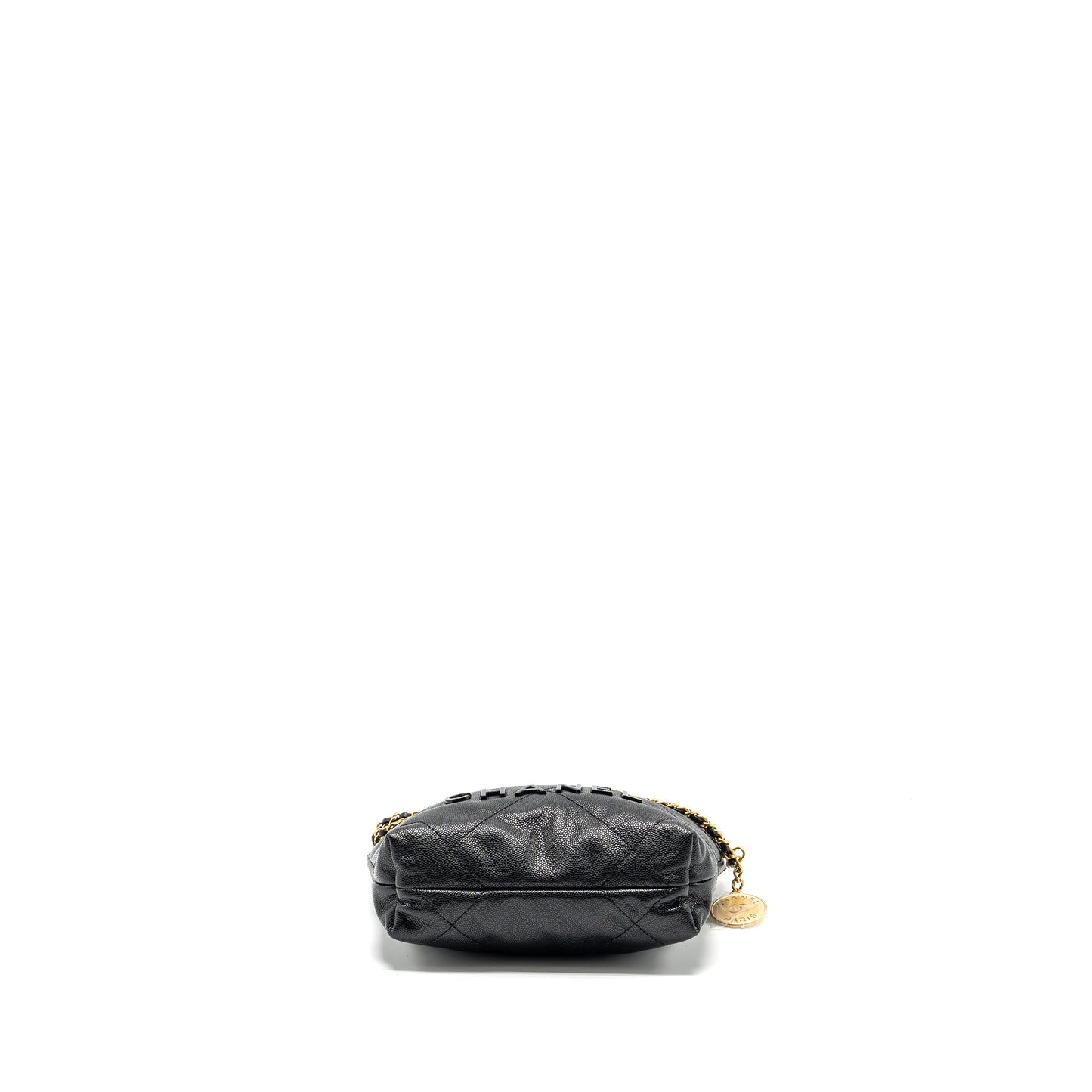 Chanel Mini 22 Bag Caviar Black  (Microchip)