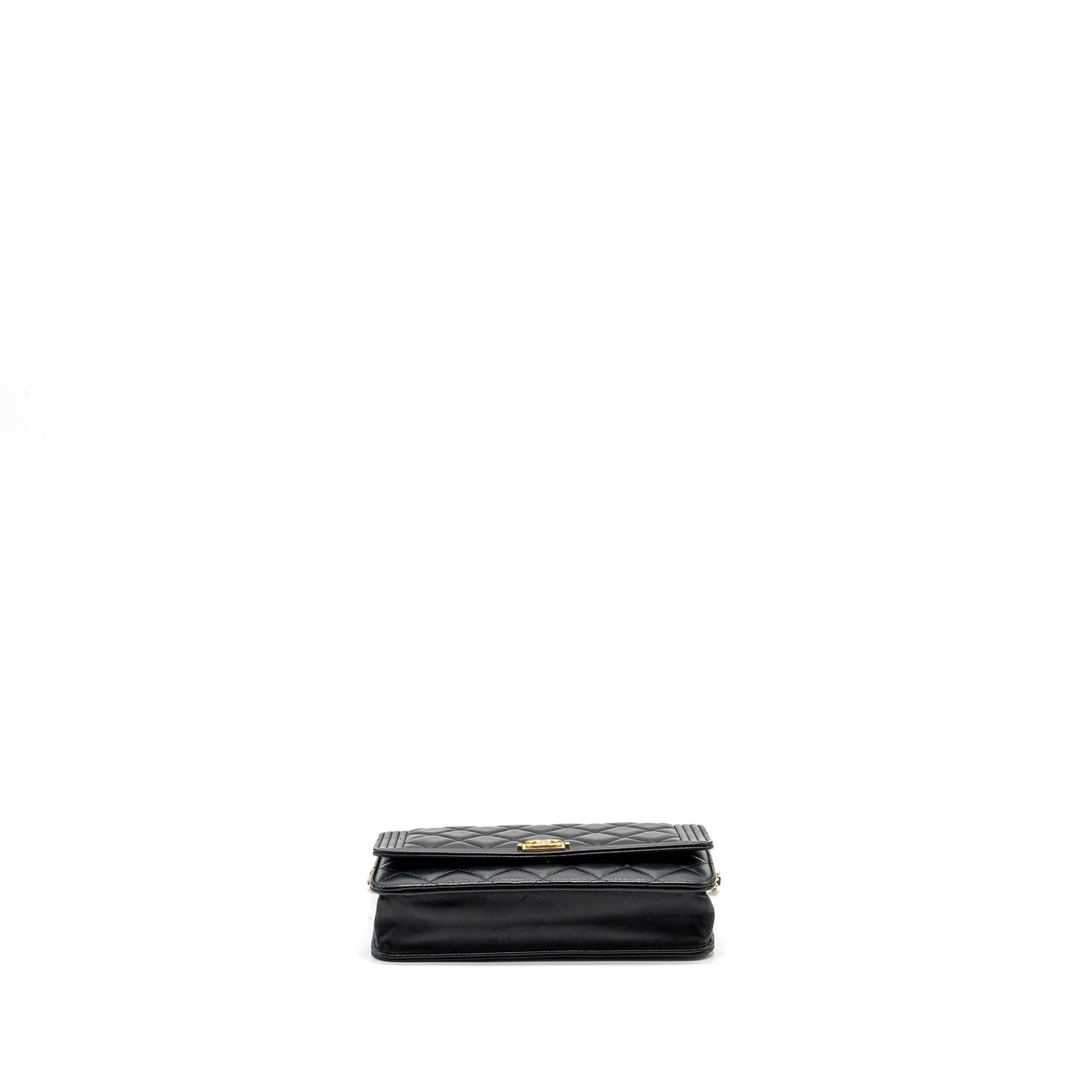 Chanel Boy Wallet on Chain lambskin black