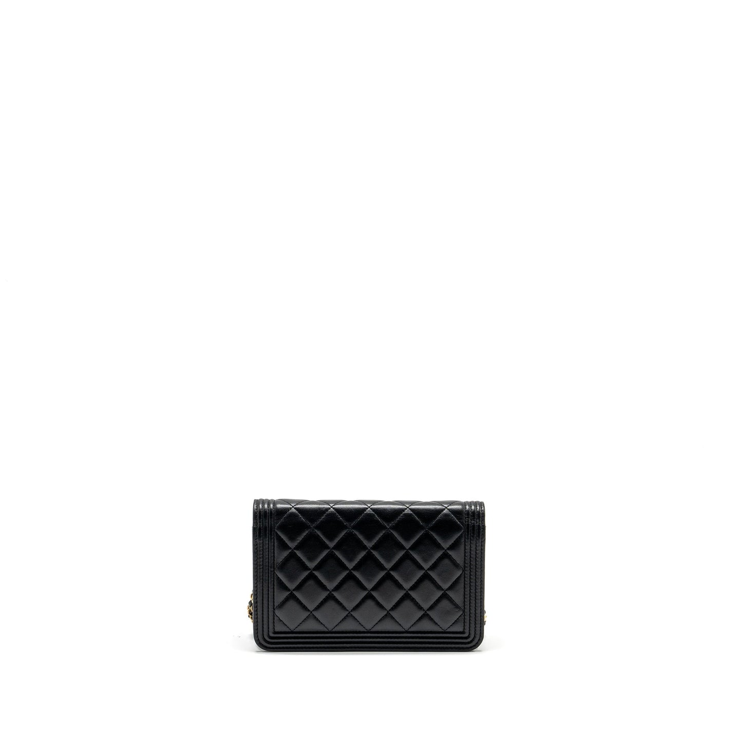 Chanel Boy Wallet on Chain lambskin black