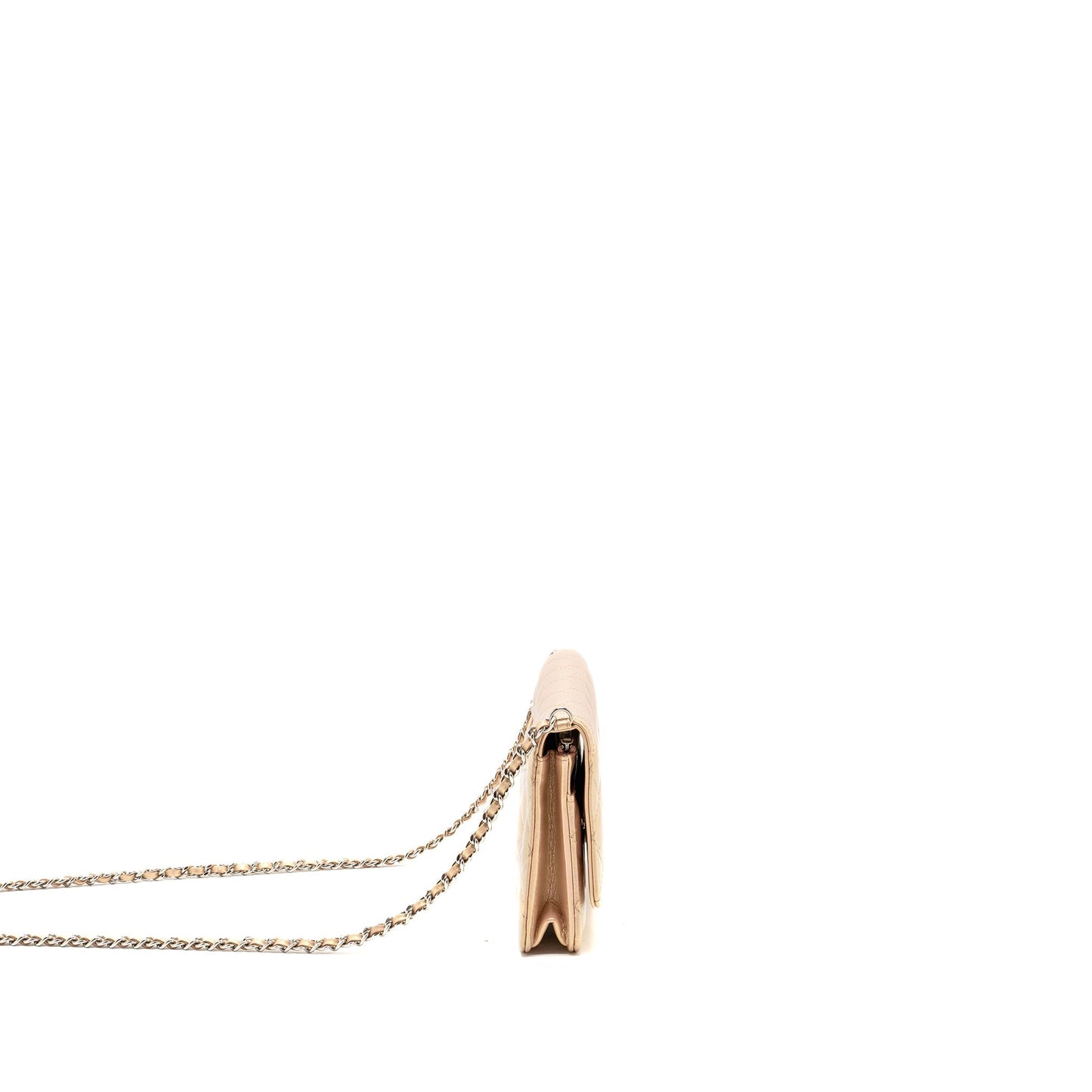 Chanel Classic Wallet on Chain Lambskin Iridescent Pink  (Microchip)