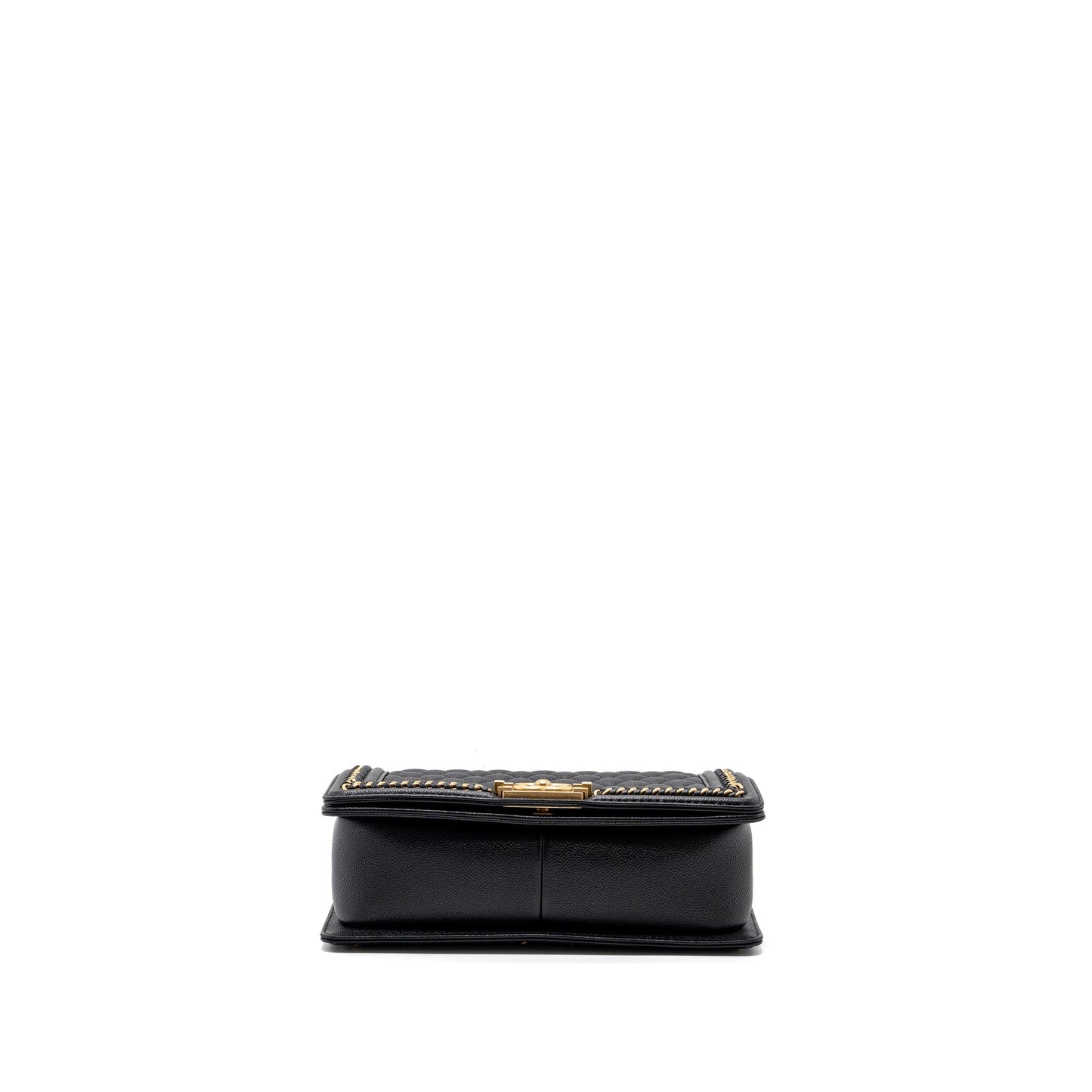 Chanel Medium Boy Bag Limited Edition Caviar Black  (microchip)