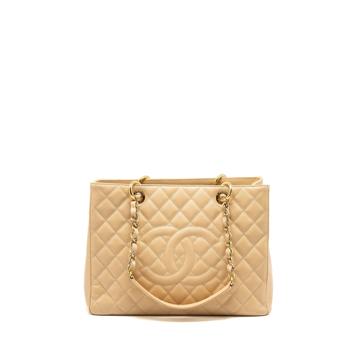 Chanel Grand Shopping Tote Caviar Beige
