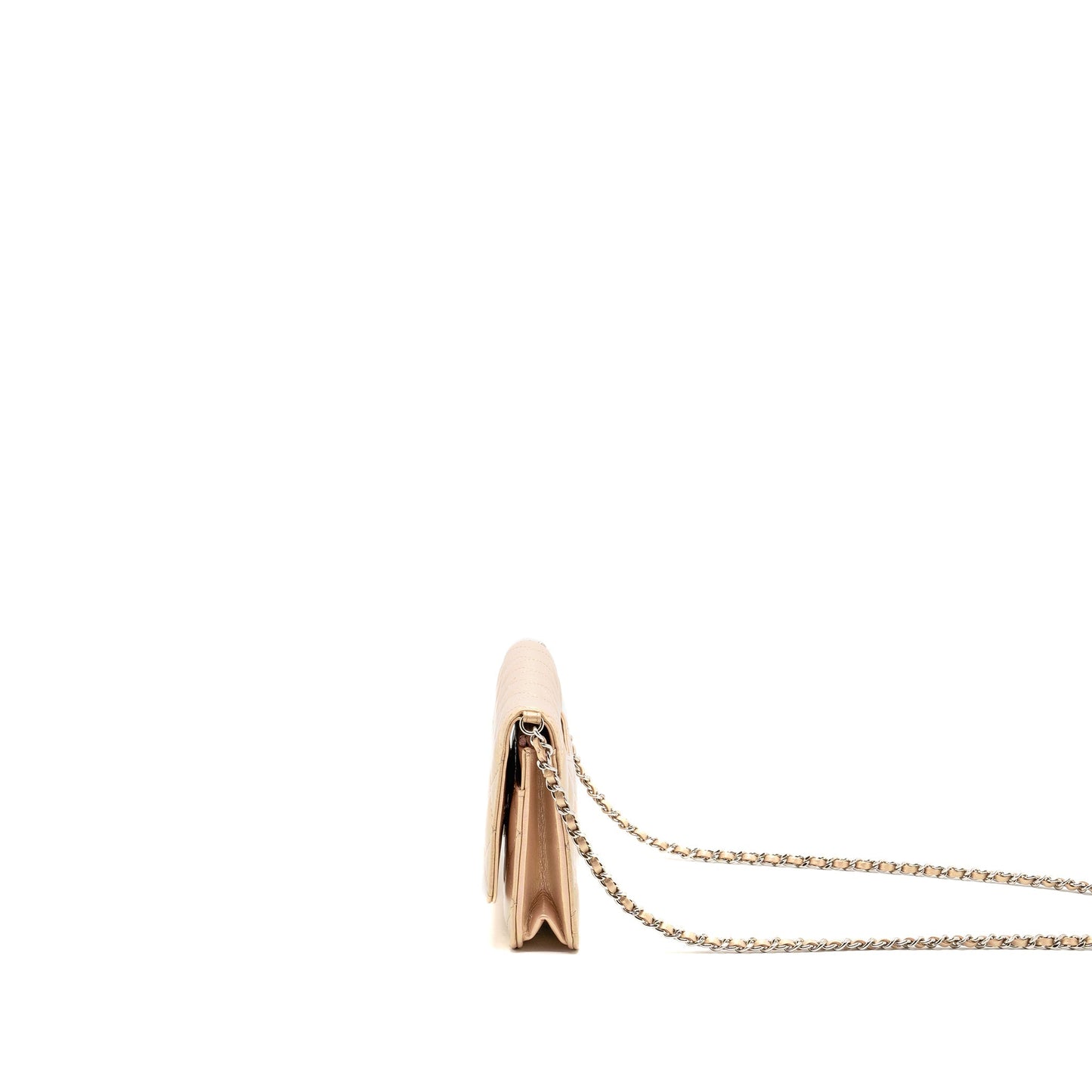 Chanel Classic Wallet on Chain Lambskin Iridescent Pink  (Microchip)