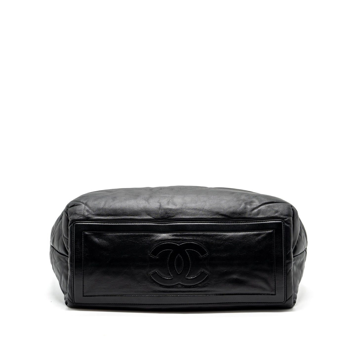 Chanel Puffy Down Down Tote Bag lambskin Black