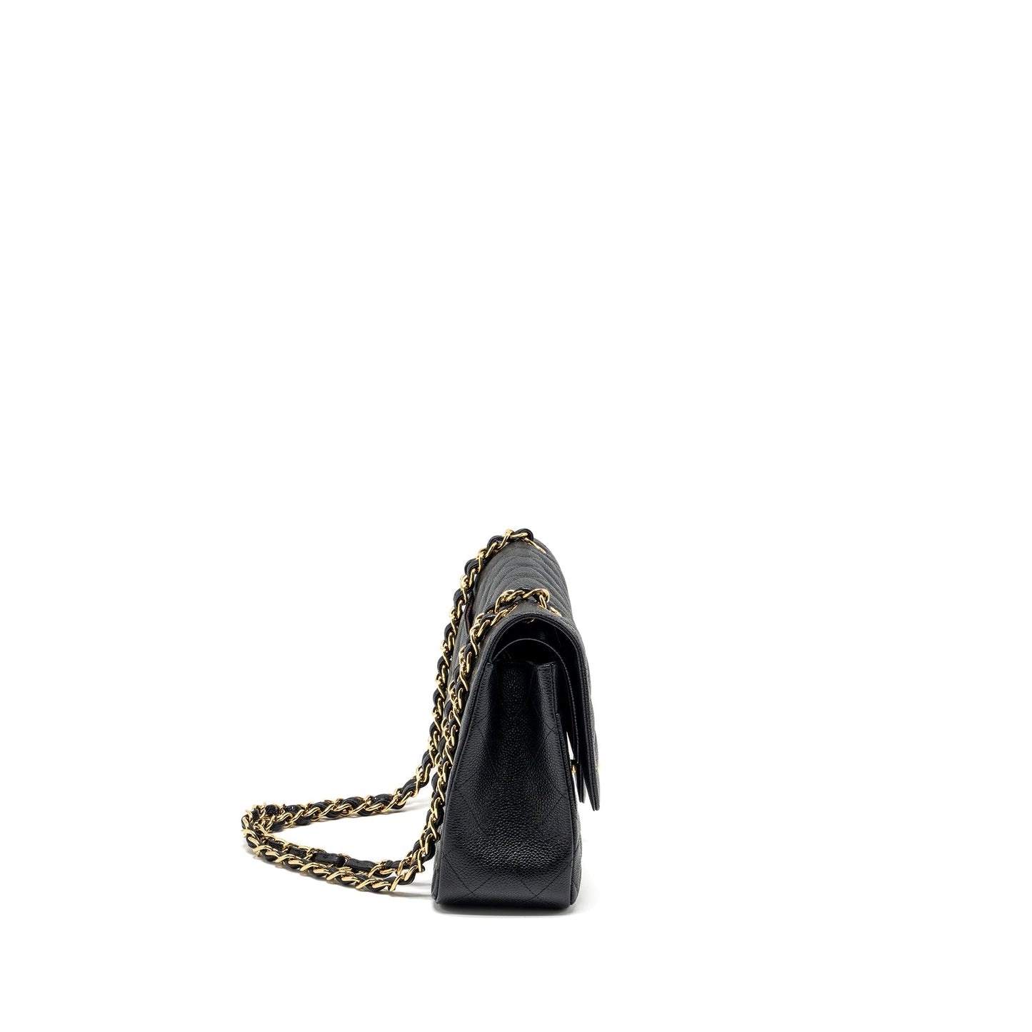 Chanel Classic jumbo double flap bag caviar black