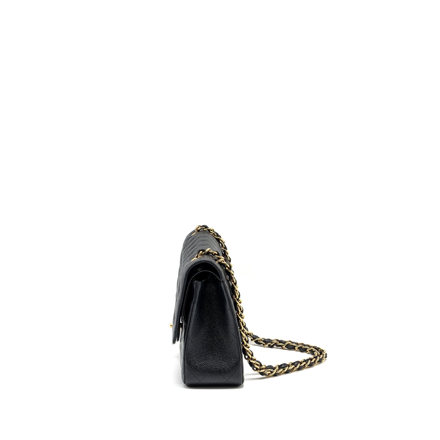 Chanel Classic jumbo double flap bag caviar black