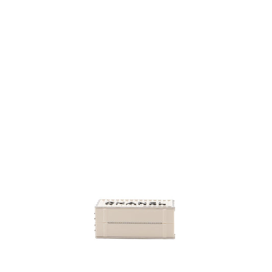 Chanel Paris-Hamburg runway container clutch bag white / black / red