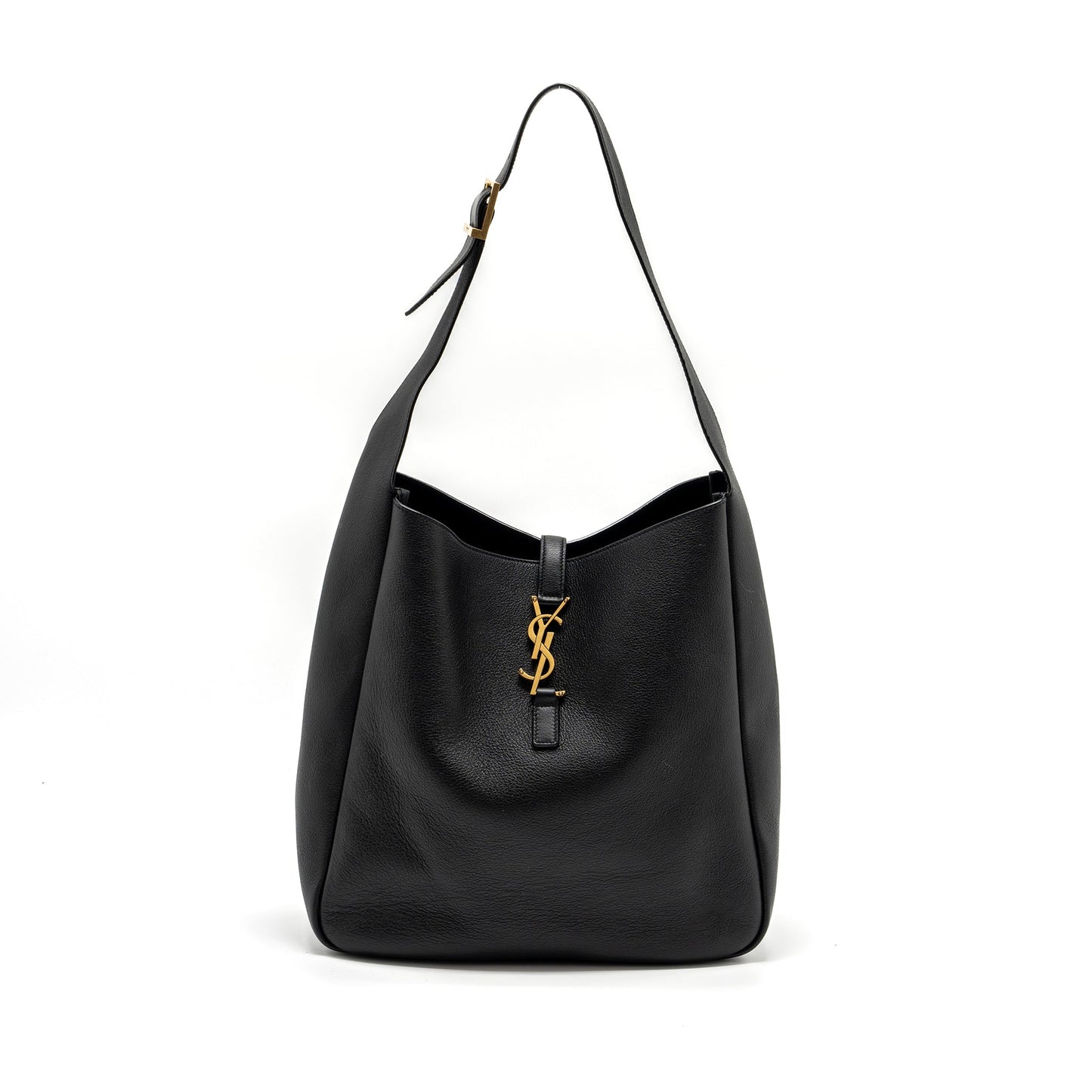 Saint Laurent/ Le 5 A 7 Supple Large Smooth Calfskin Black