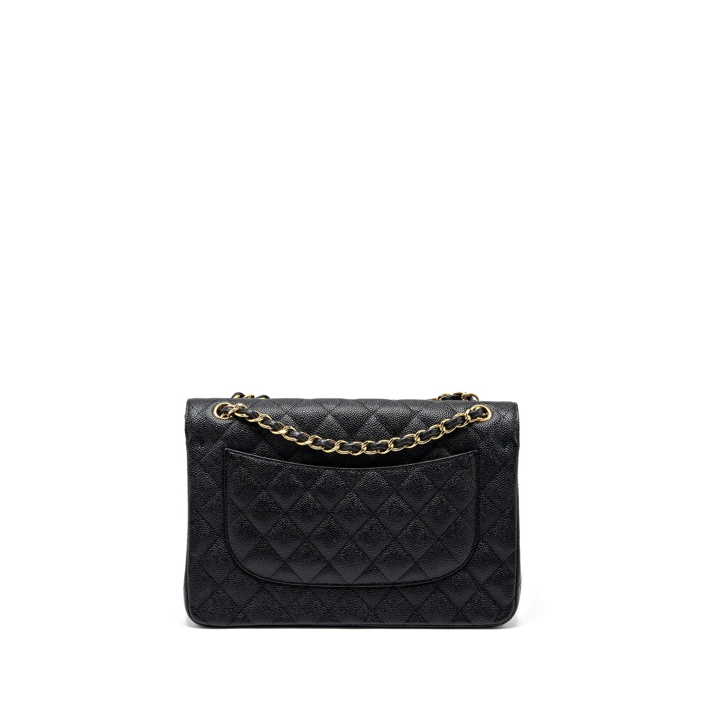 Chanel Classic jumbo double flap bag caviar black
