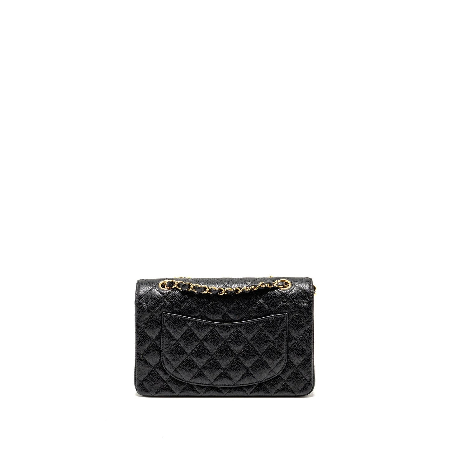 Chanel Small Classic Double Flap Bag Caviar Black  (Microchip)