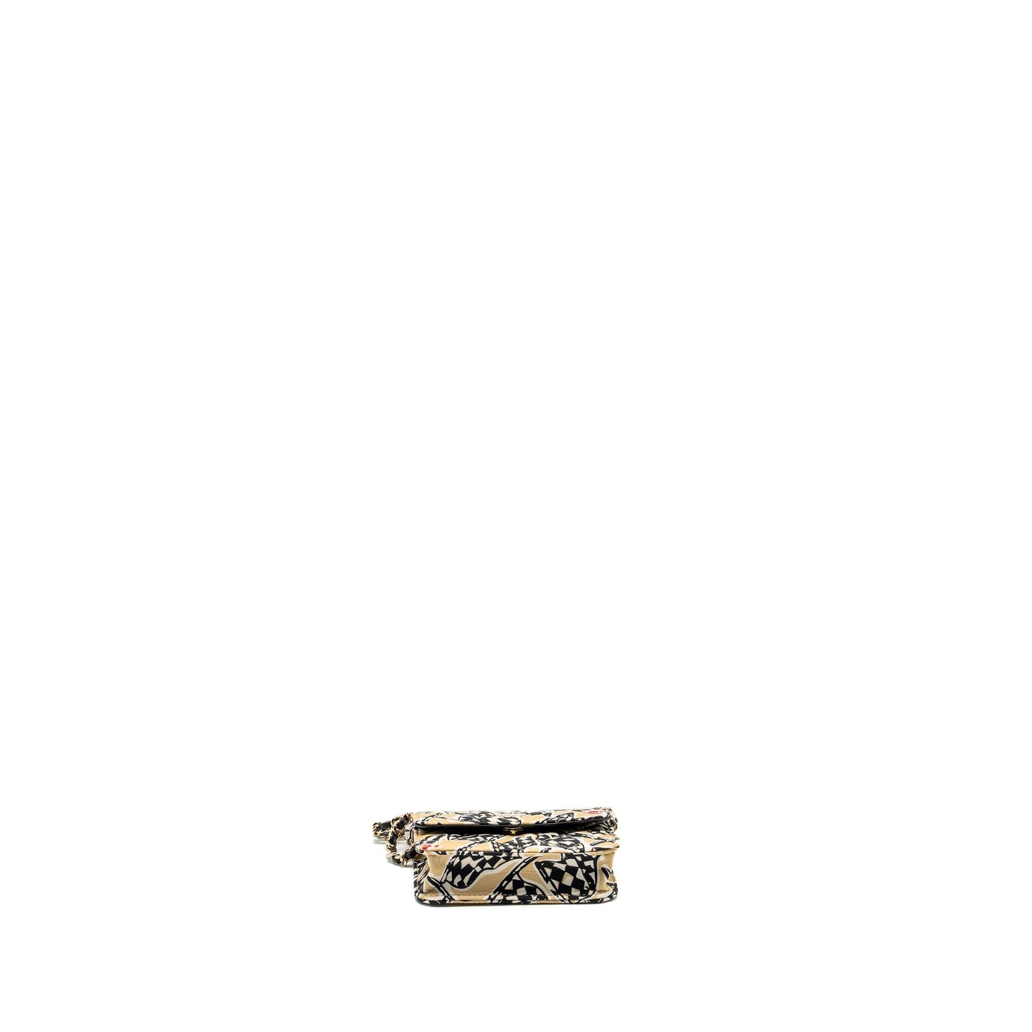 Chanel Mini Clutch With Chain Fabric Multicolour L (Microchip)