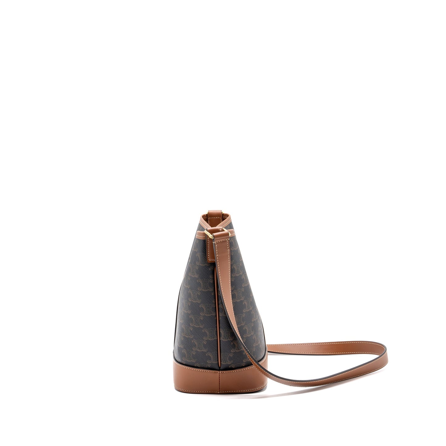 Celine Small Bucket Purse Triomphe Canvas/ Leather