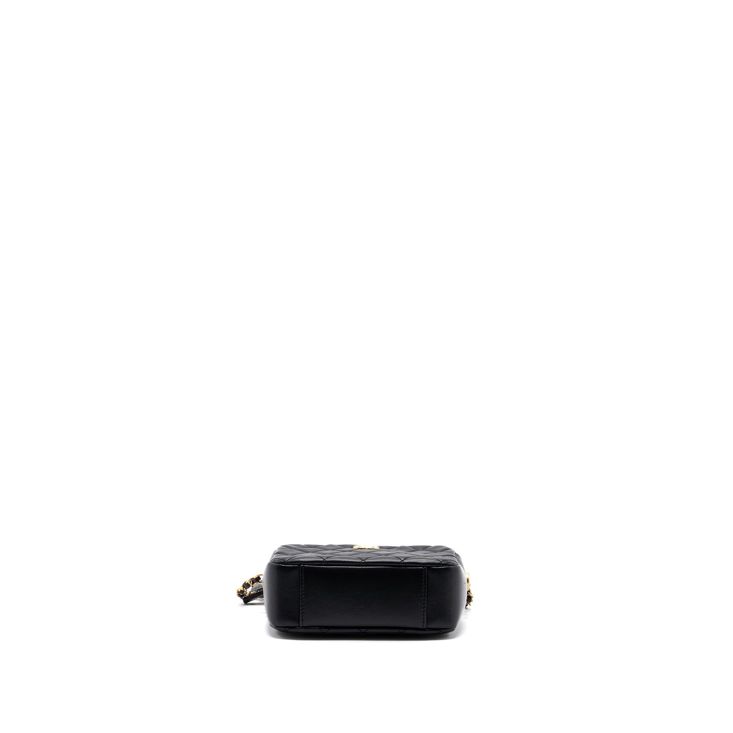Chanel pearl crush camera bag lambskin black  (microchip)