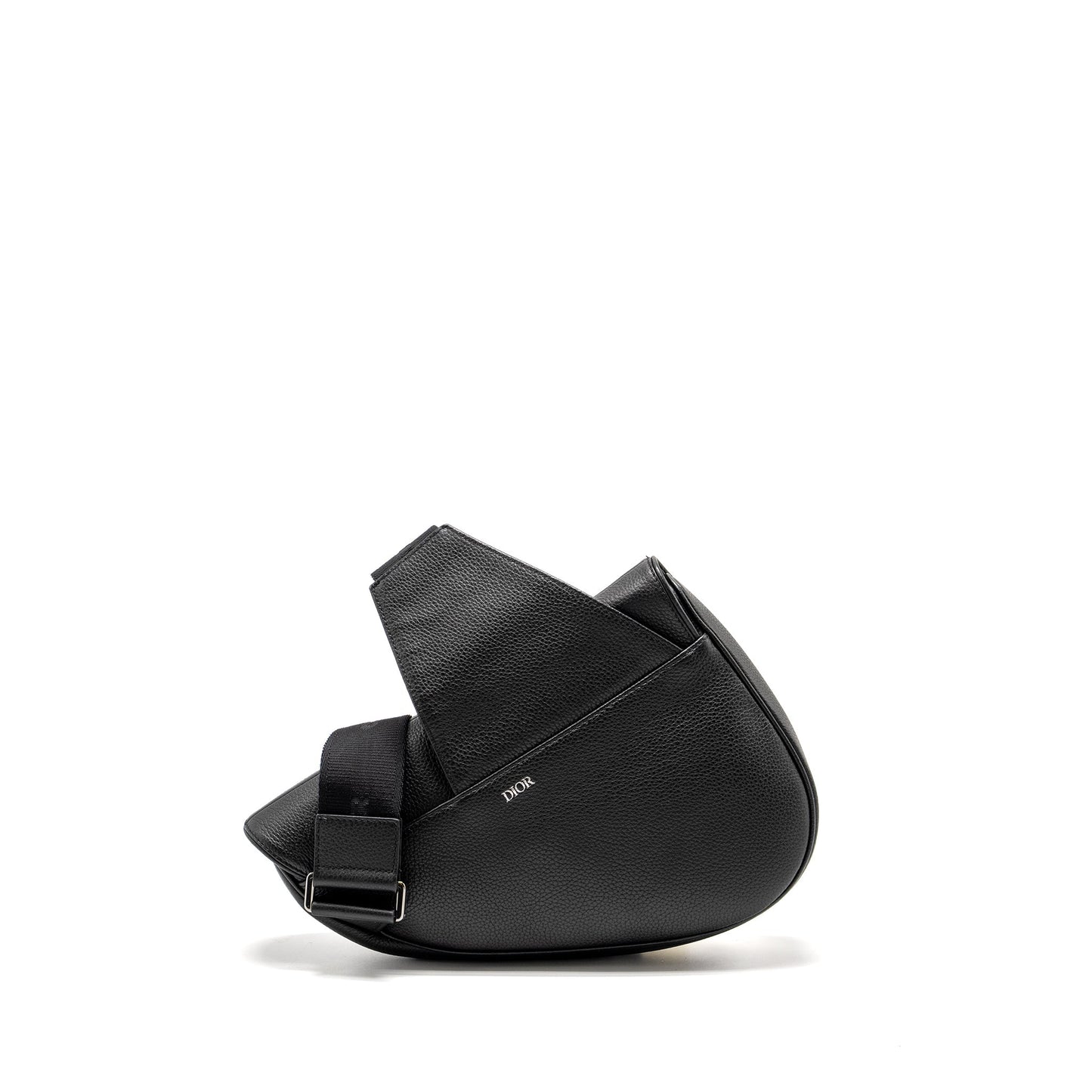 Dior Homme Charms Saddle Purse Calfskin Black