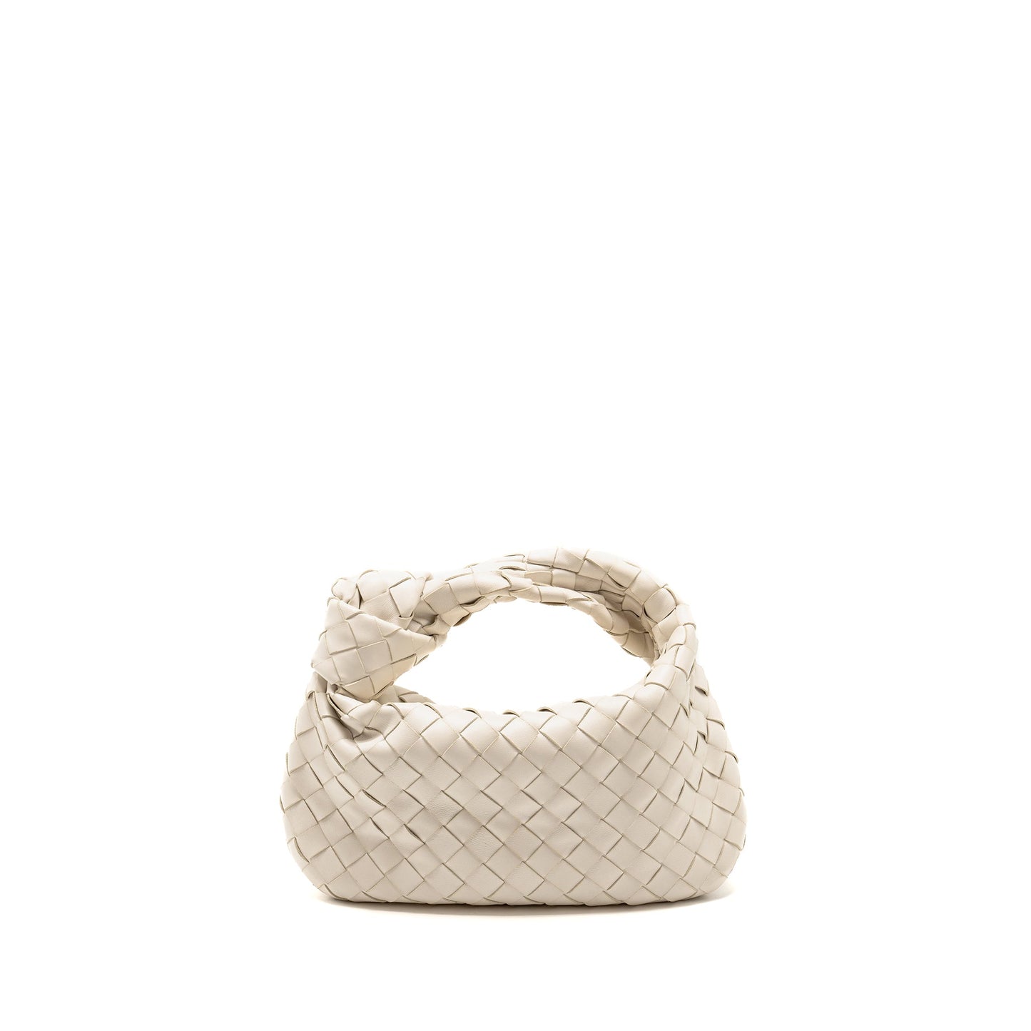 Bottega Veneta Mini Jodie lambskin white