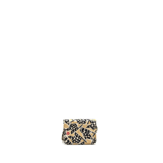 Chanel Mini Clutch With Chain Fabric Multicolour L (Microchip)