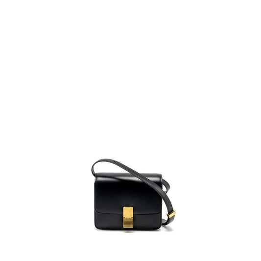 Celine Mini Classic Box Purse Calfskin Black