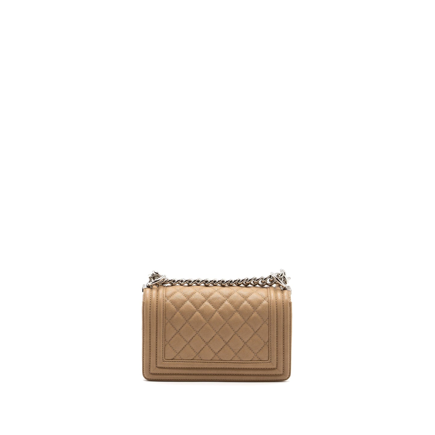 Chanel Small Boy Bag Caviar Light Beige