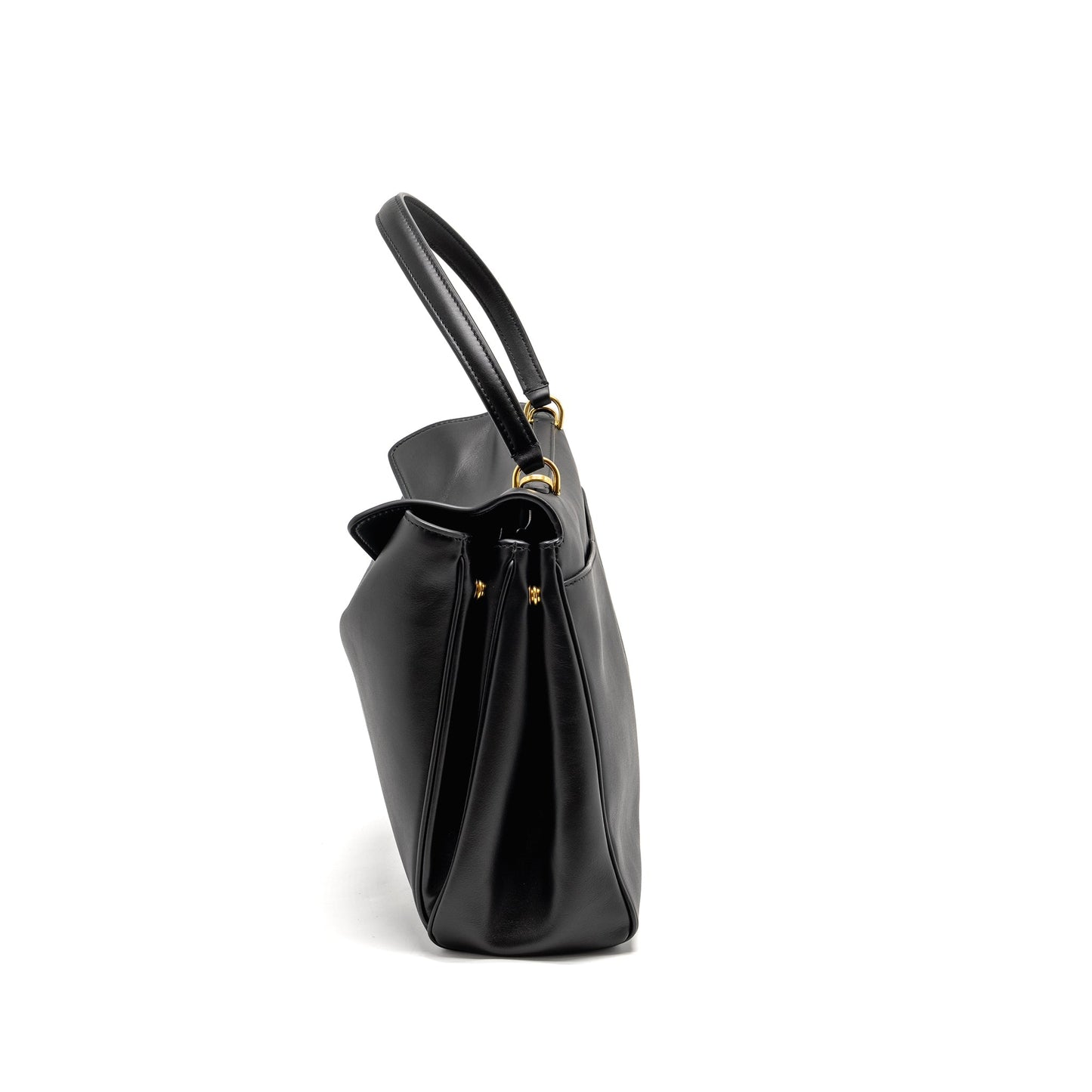 Balenciaga Medium Rodeo Handbag Smooth Calfskin Black