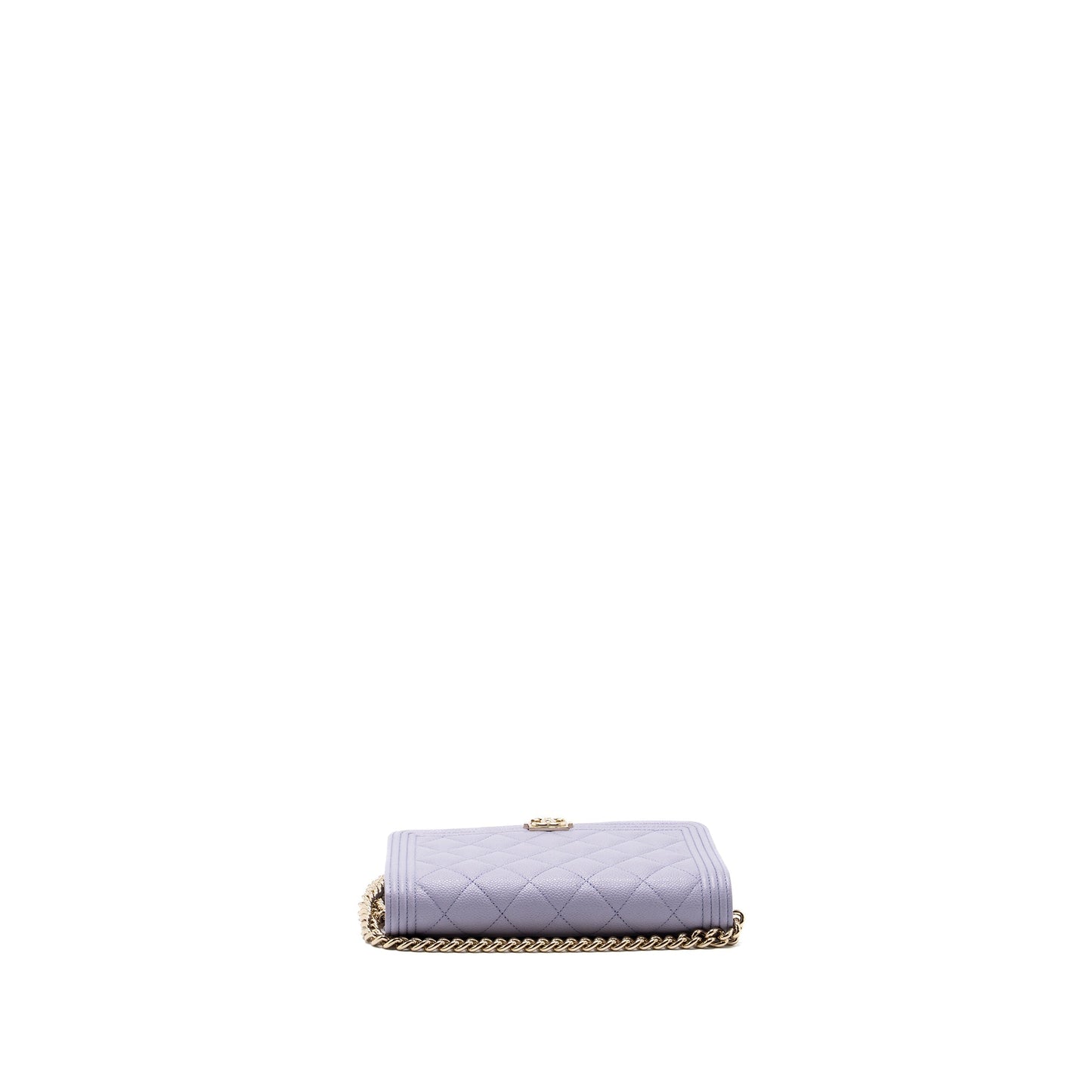Chanel boy wallet on chain caviar lialic / light purple L (microchip)