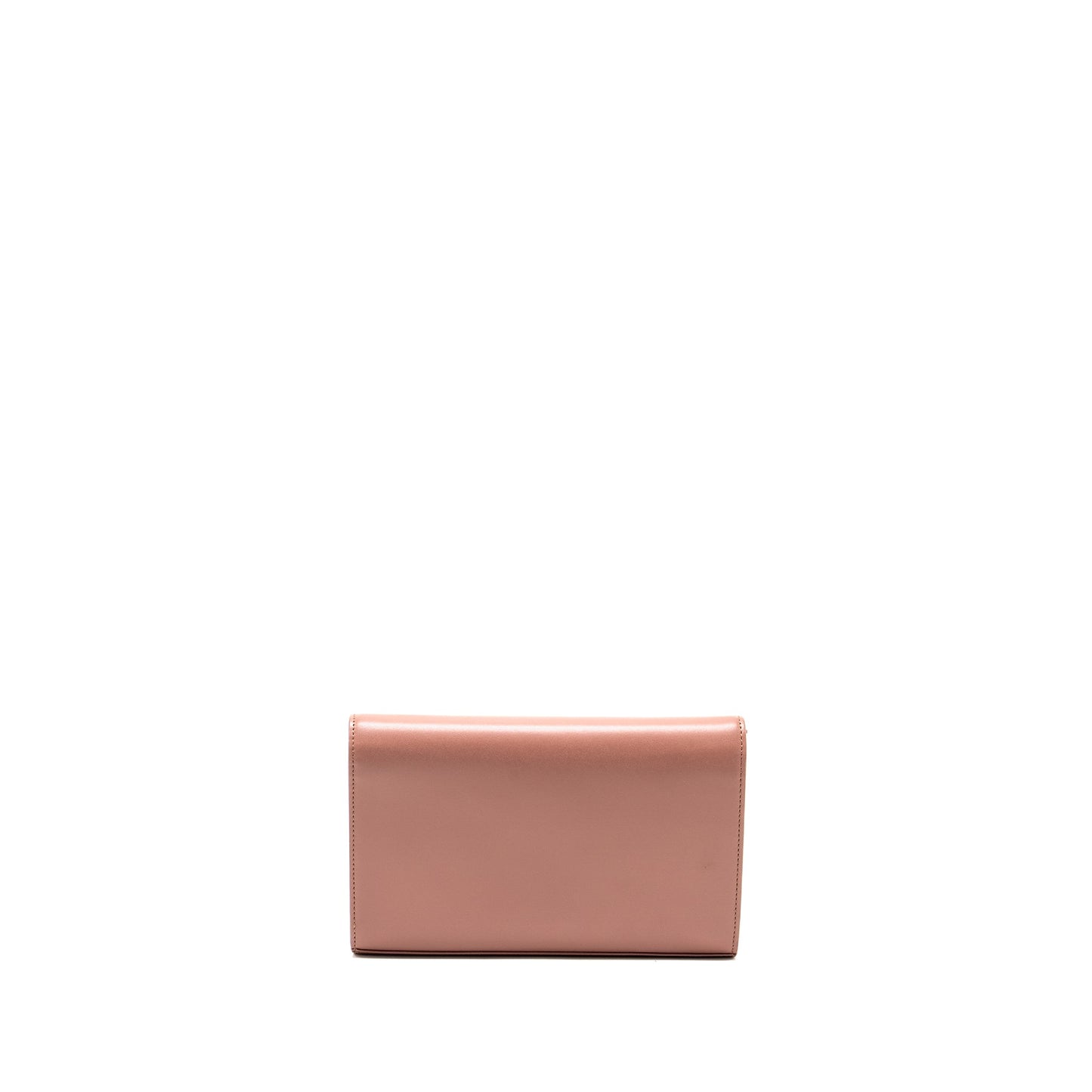 Fendi Logo Crossbody Purse Calfskin Light Pink