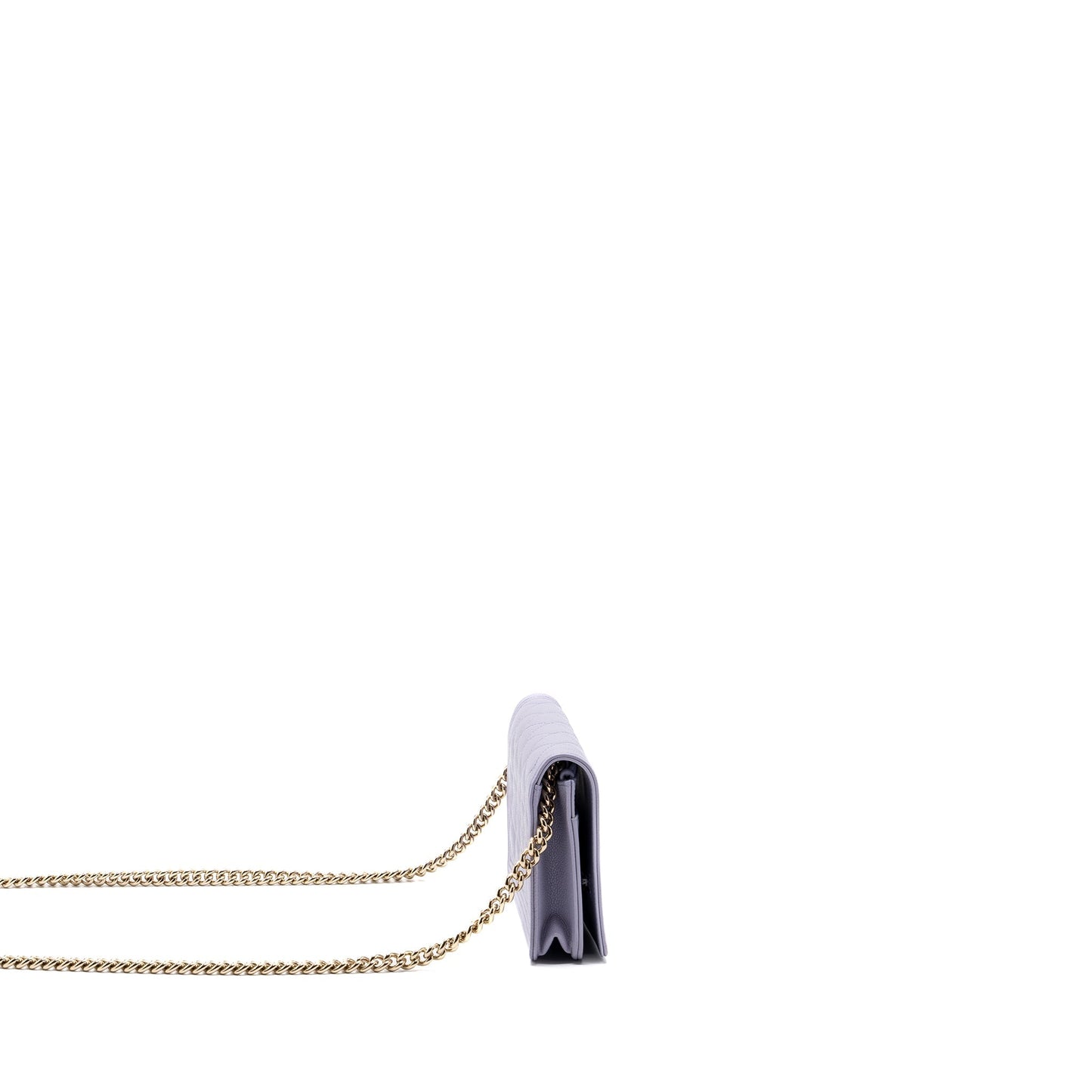 Chanel boy wallet on chain caviar lialic / light purple L (microchip)