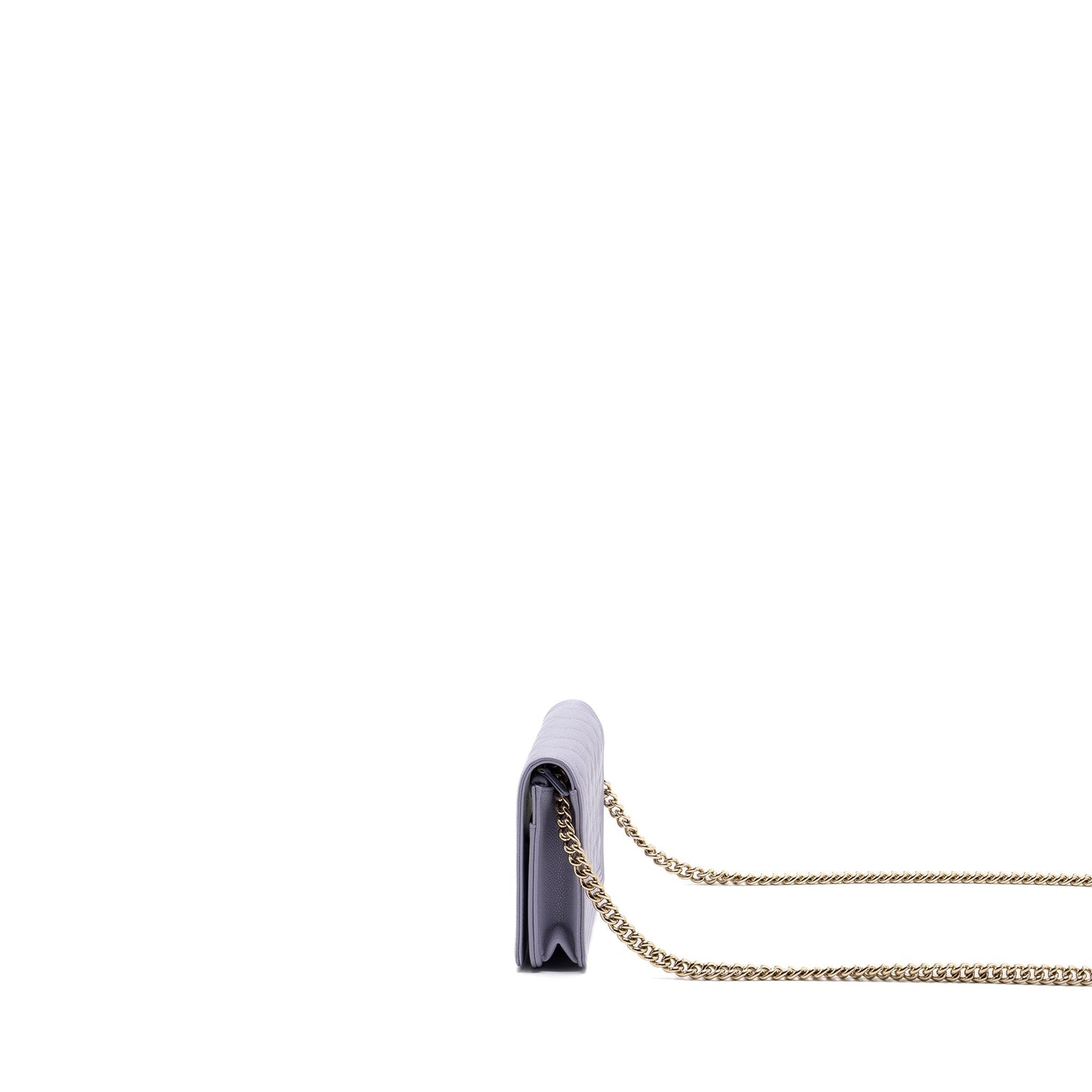 Chanel boy wallet on chain caviar lialic / light purple L (microchip)