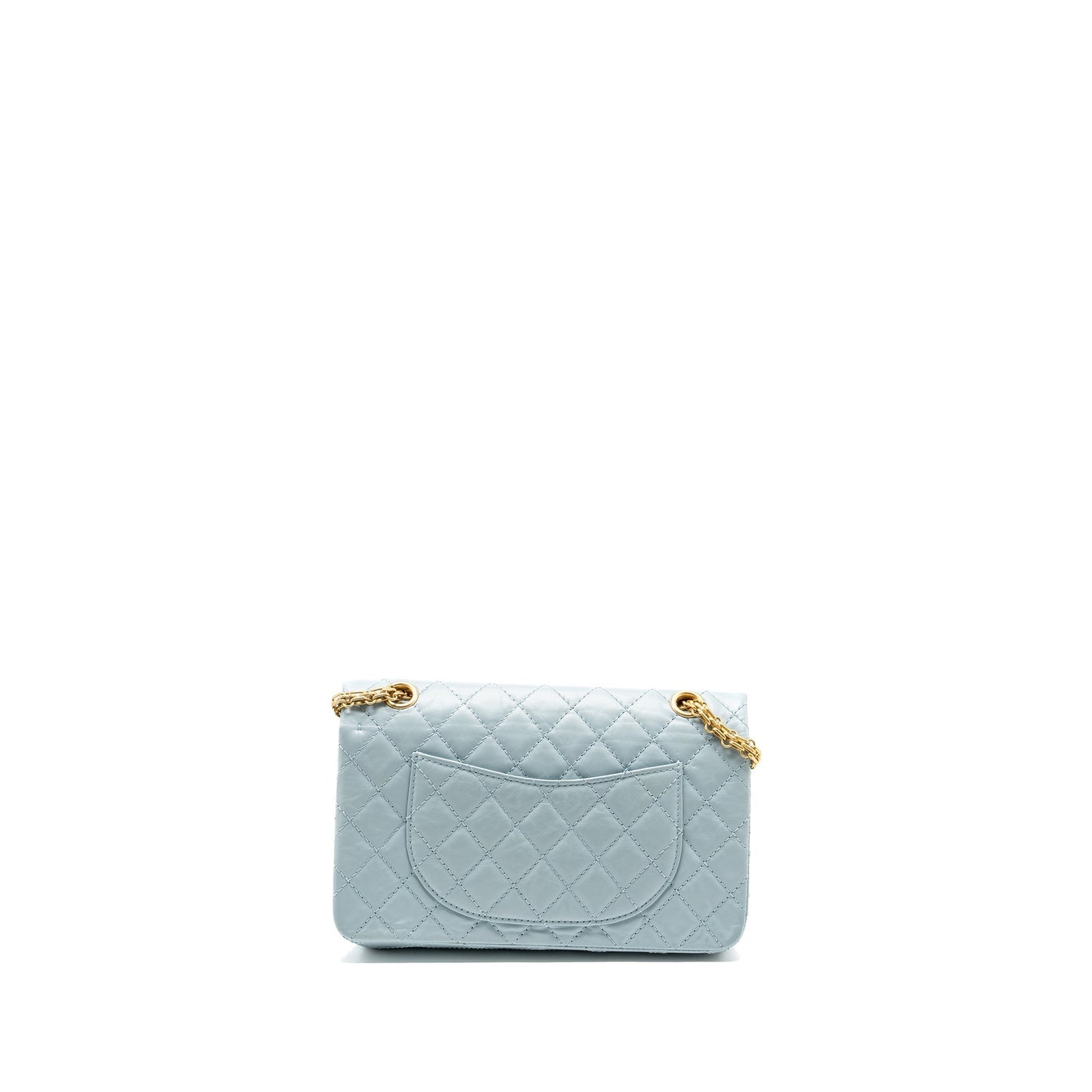 Chanel Small 2.55 226 reissue double flap bag calfskin light blue  (microchip)