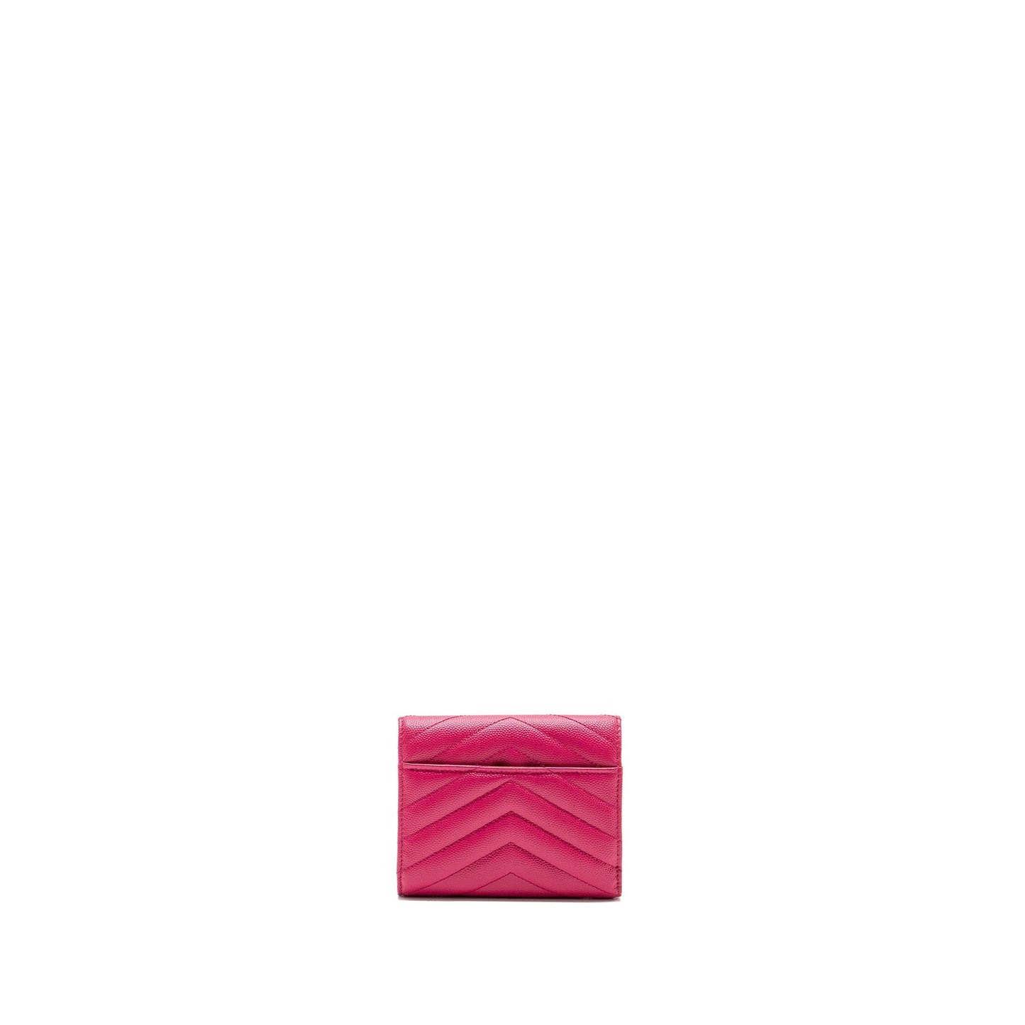 Saint laurent compact tri-fold wallet calfskin pink