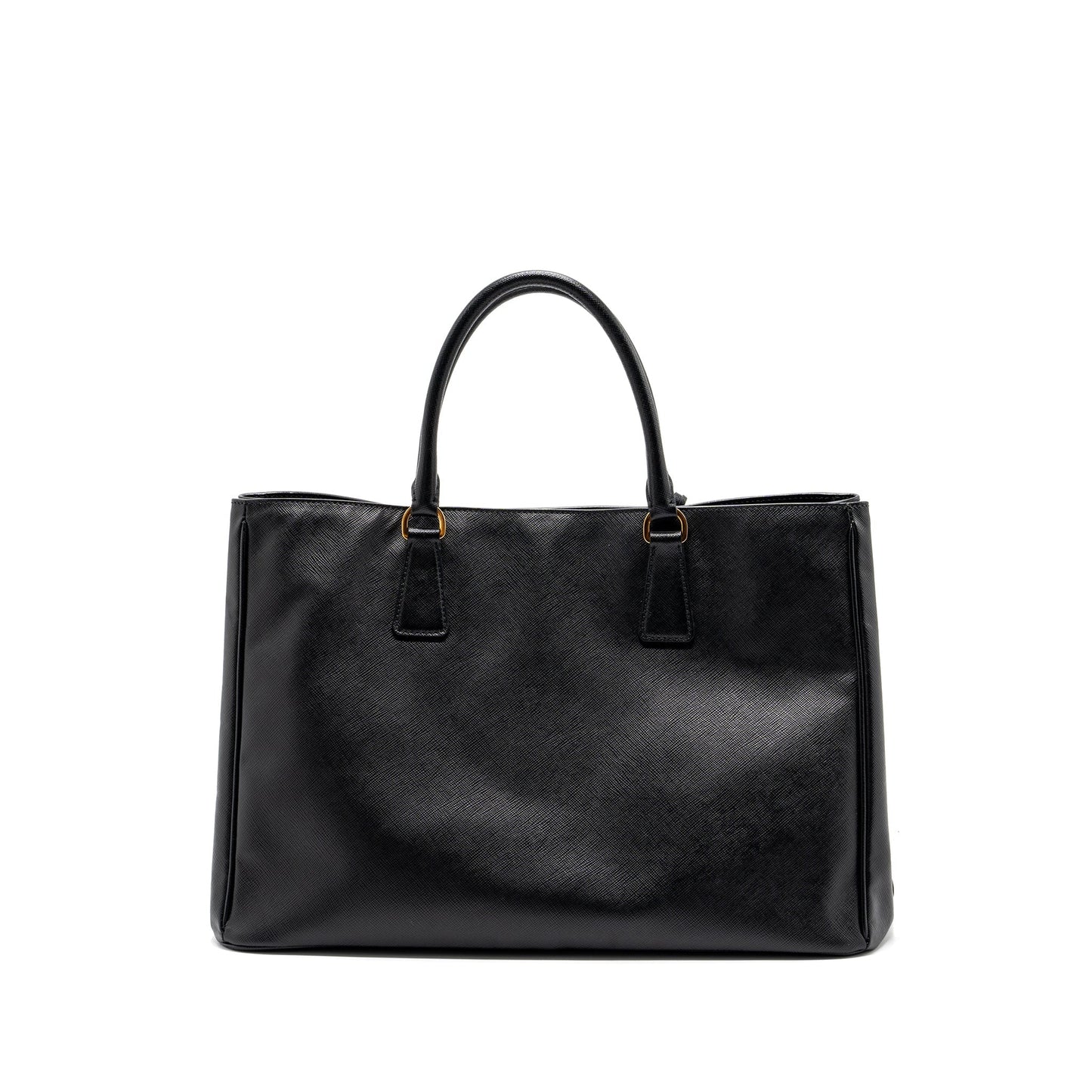 Prada Saffiano Tote Purse Calfskin Black