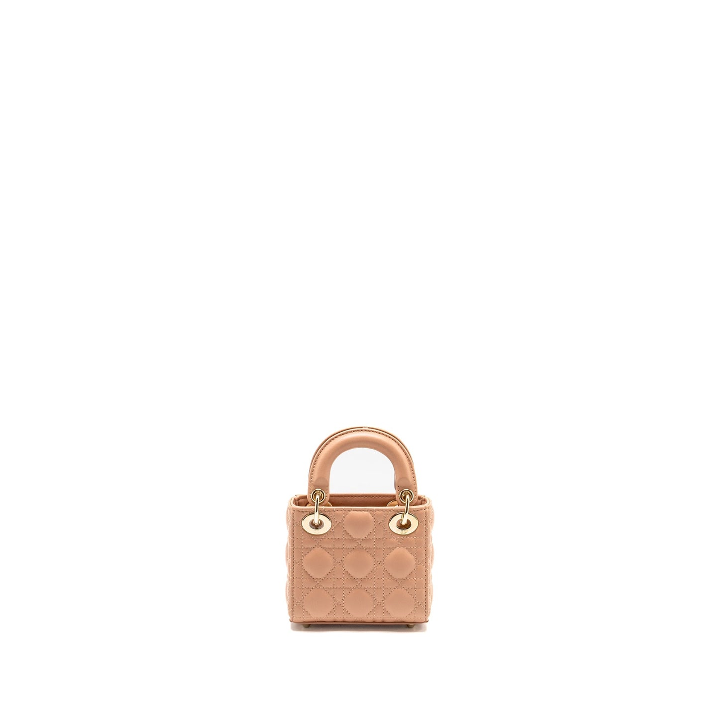 Dior Lady Dior Micro Purse Cannage Lambskin Rose Des Vents