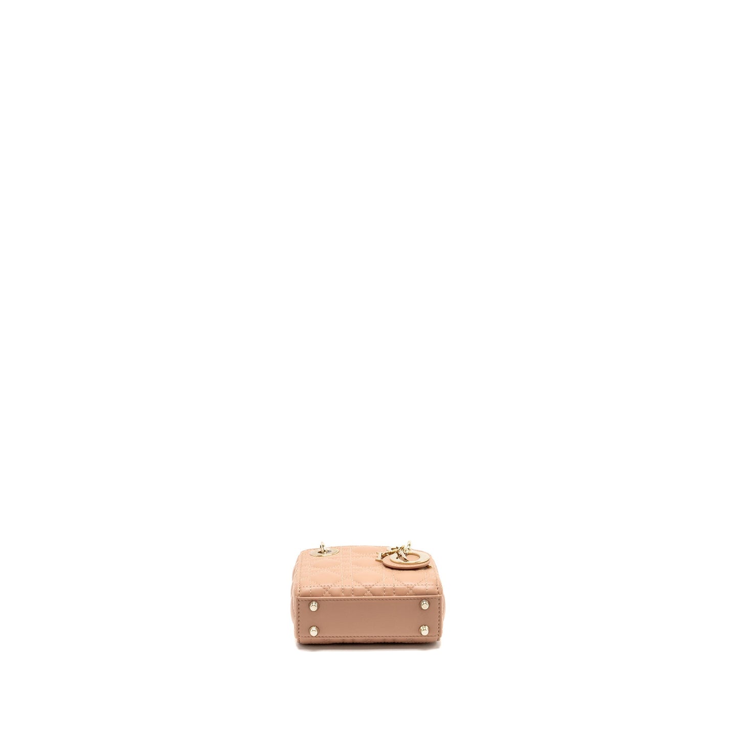 Dior Lady Dior Micro Purse Cannage Lambskin Rose Des Vents