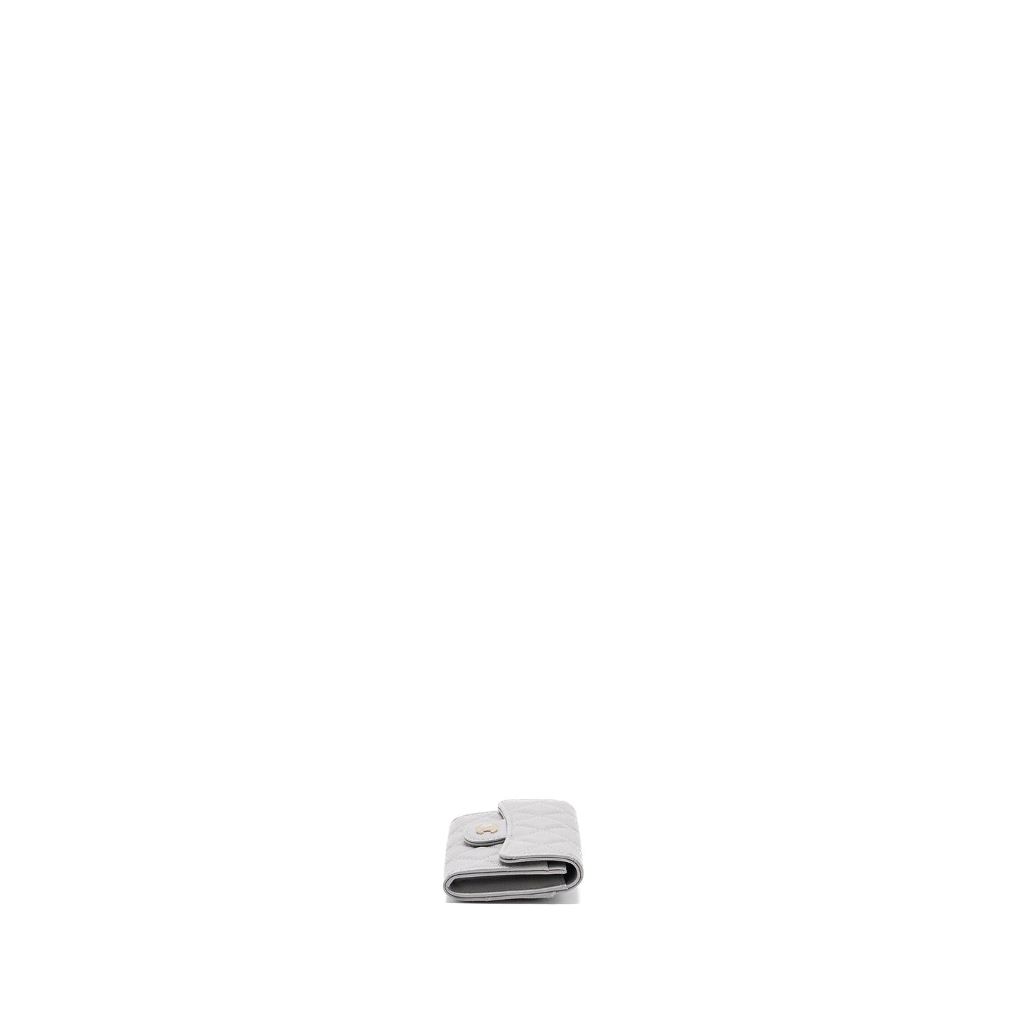 Chanel Classic Flap Card Holder Caviar Light Grey L