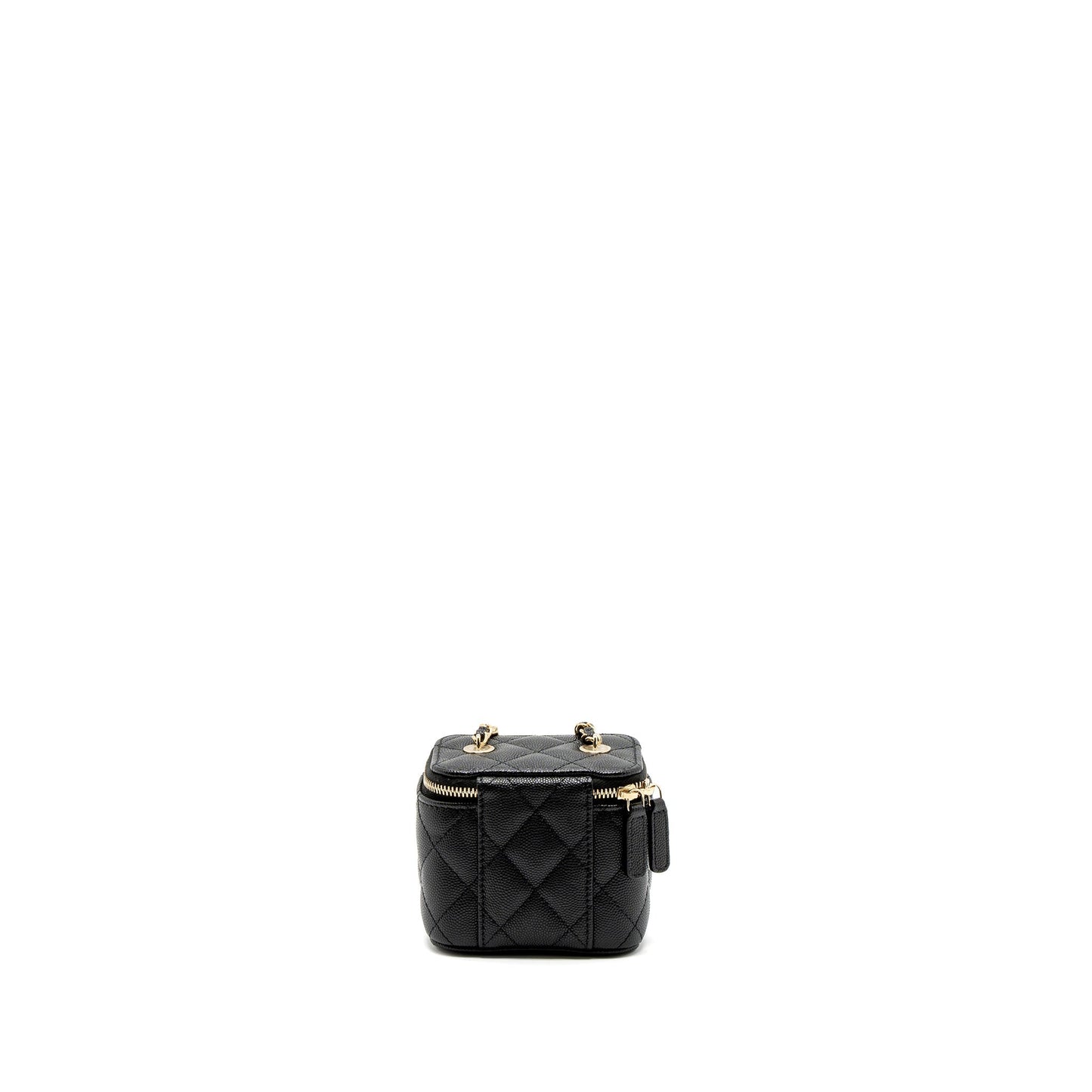 Chanel Mini Vanity with Chain Caviar Black L (Microchip)