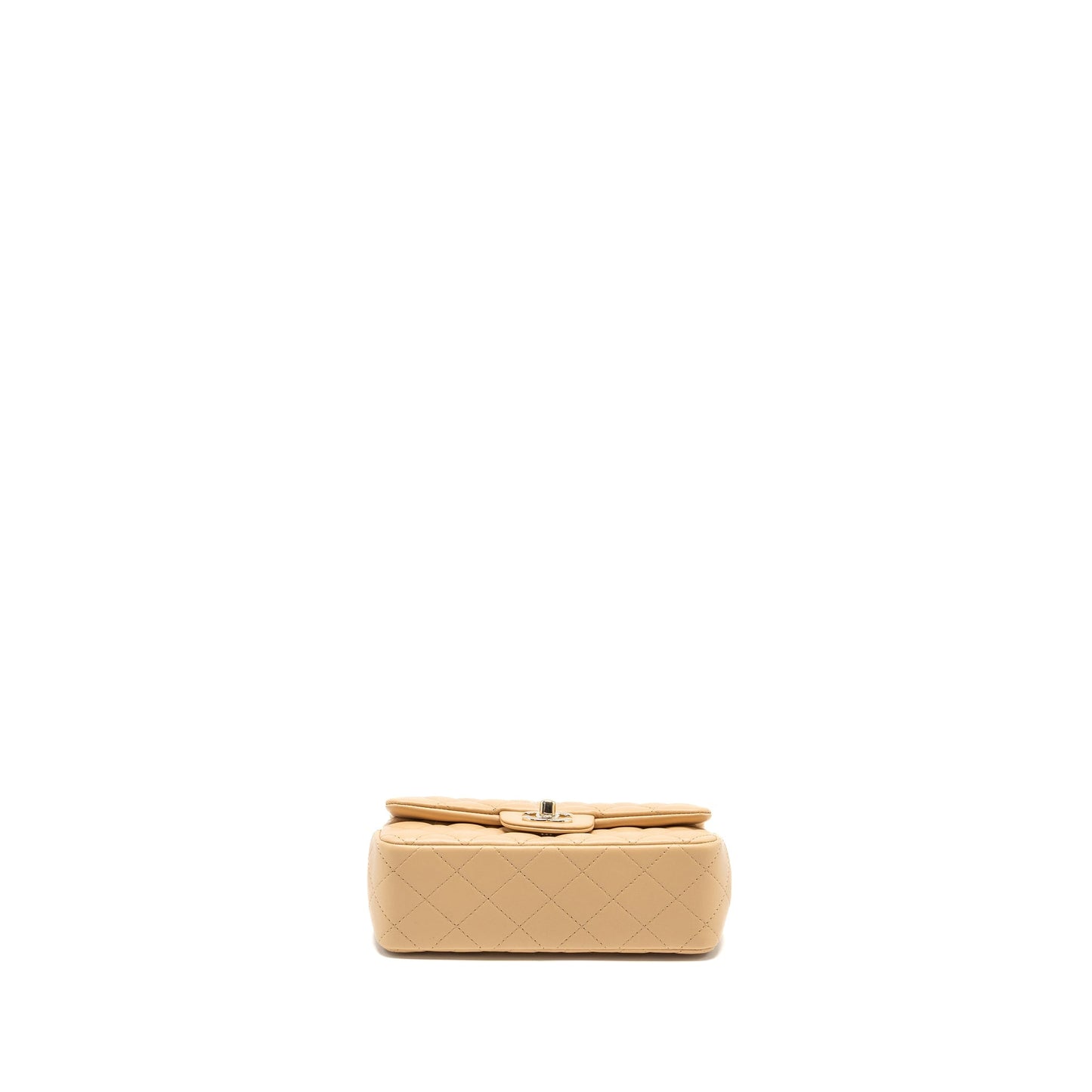 Chanel 22C mini rectangular flap bag lambskin beige L (microchip)