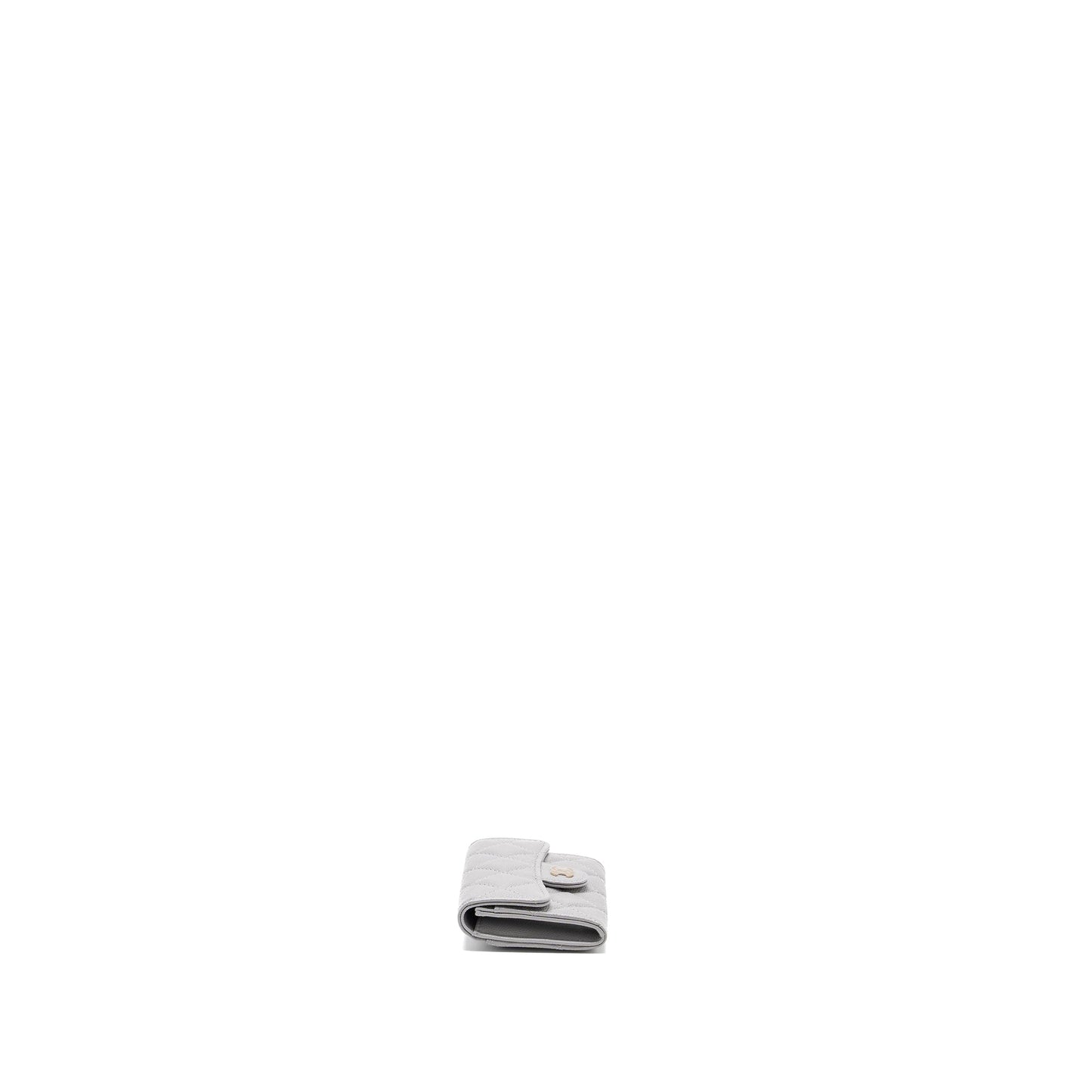 Chanel Classic Flap Card Holder Caviar Light Grey L