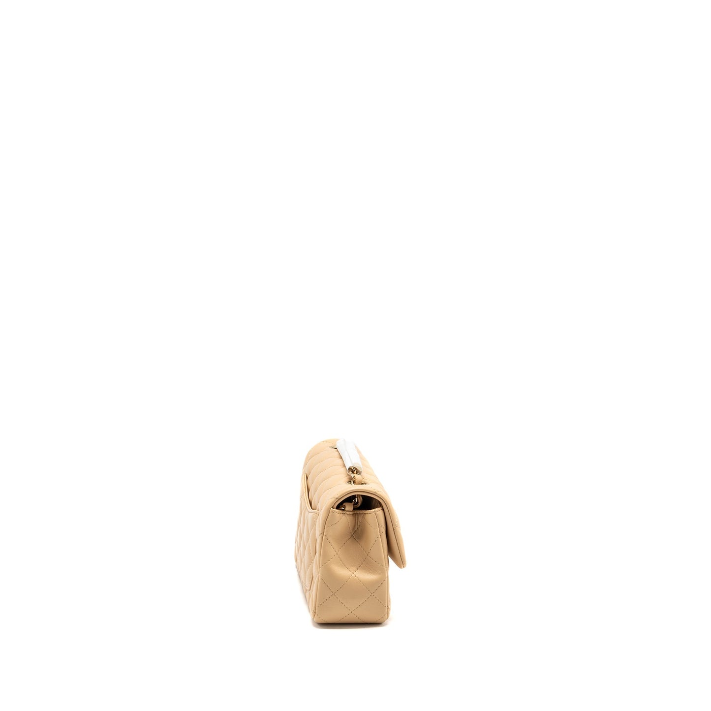 Chanel 22C mini rectangular flap bag lambskin beige L (microchip)