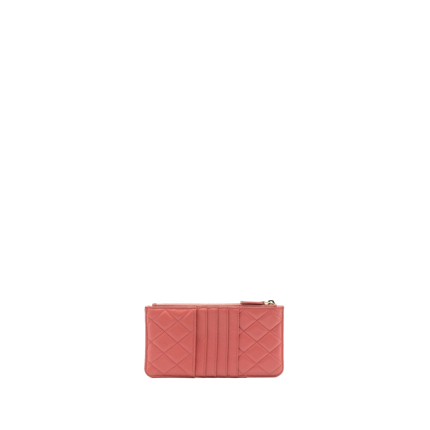 Chanel Phone Card Holder Caviar Pink L