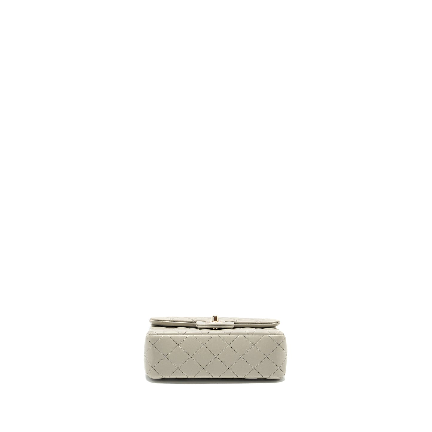 Chanel 22C mini rectangular flap bag lambskin grey L (microchip)