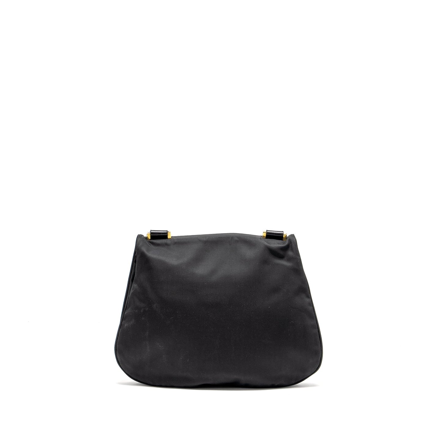 Fendi Vintage Flap Mini Purse Nylon Black
