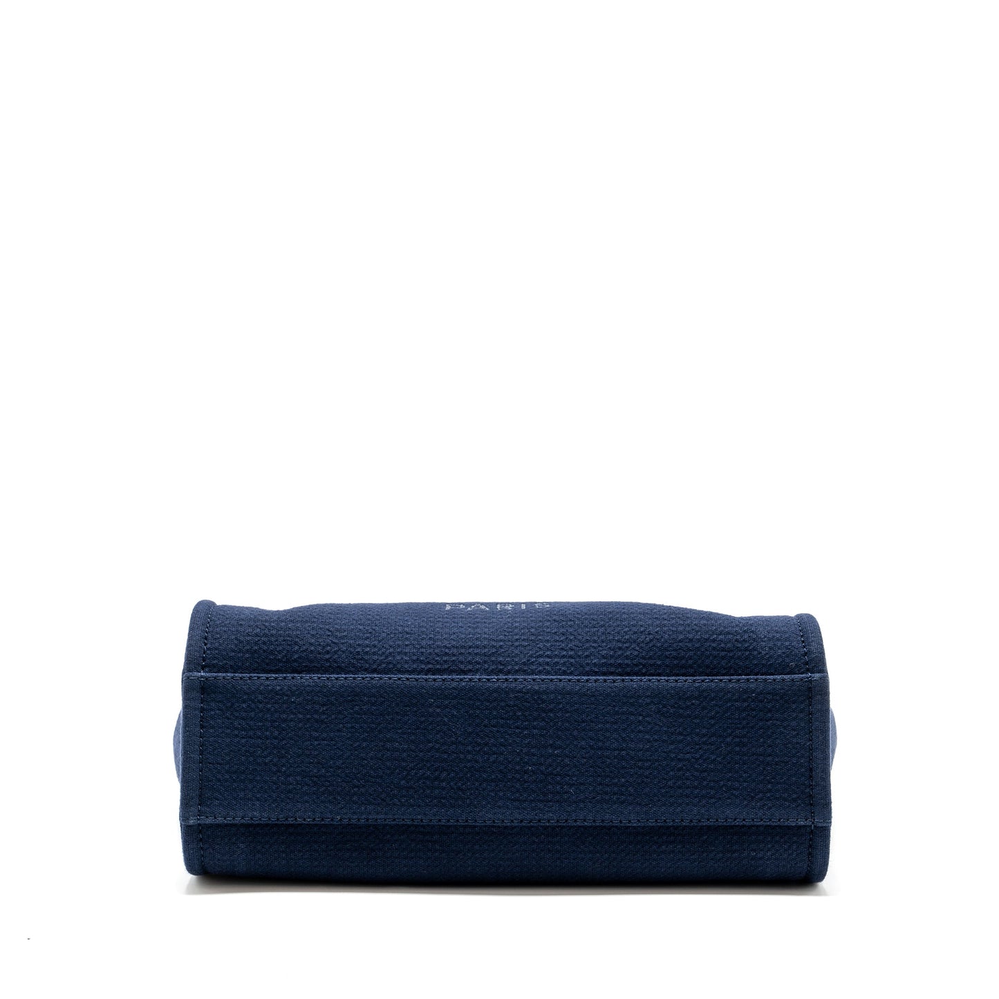 Chanel Deauville Tote Bag Canvas Navy  (microchip)