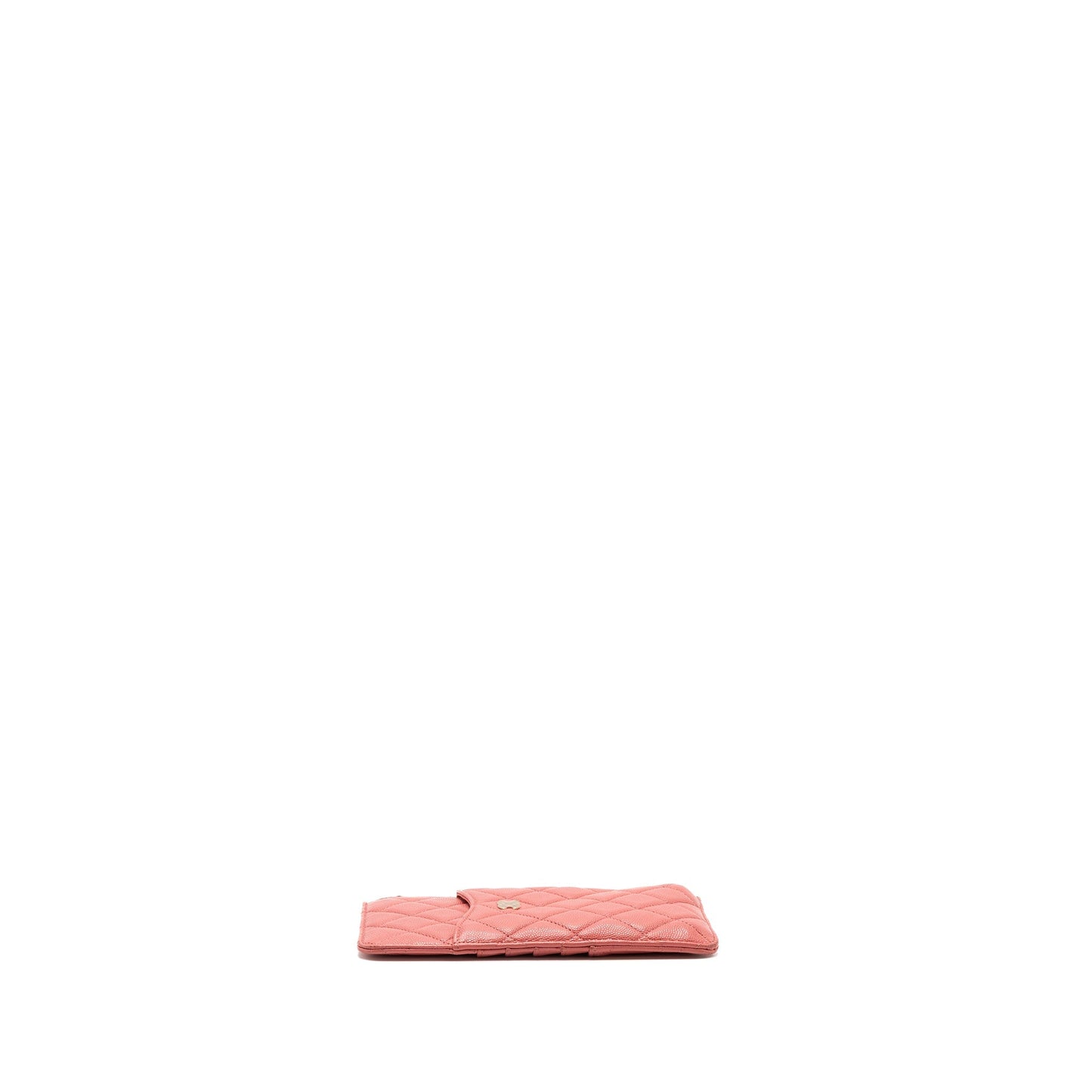 Chanel Phone Card Holder Caviar Pink L
